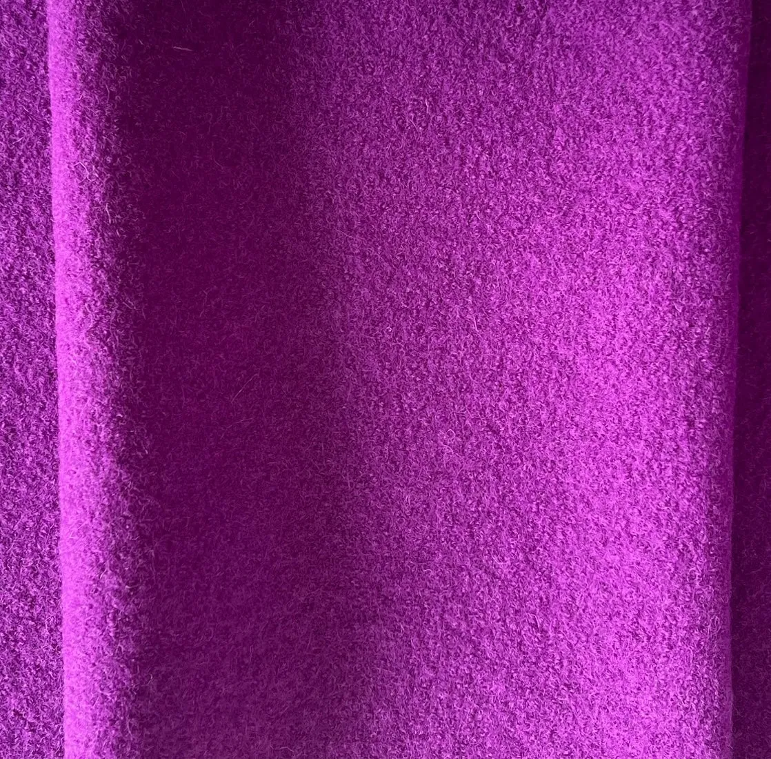 Fuchsia 12 oz. Boiled Wool Coating (Made in Germany)