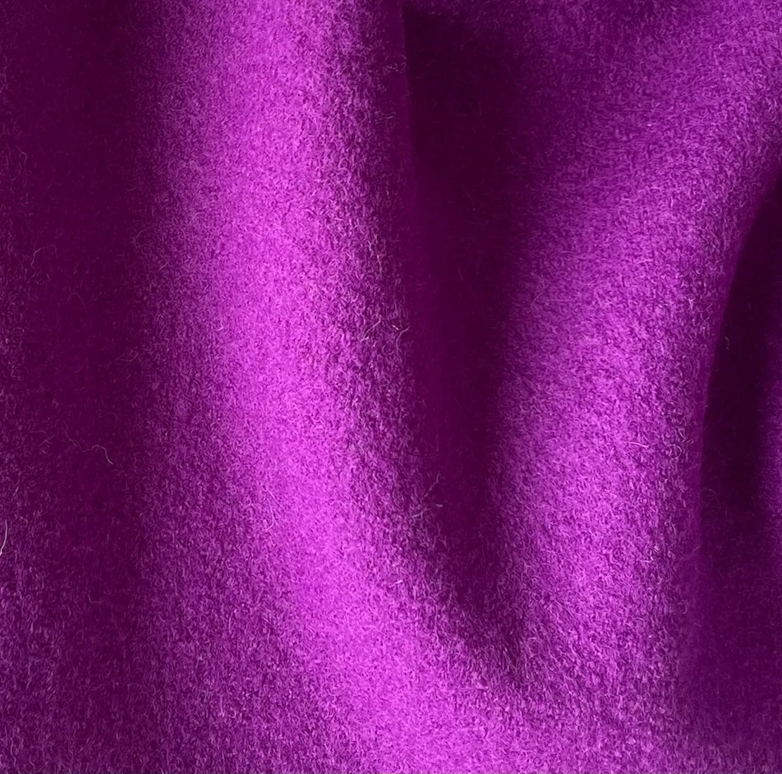 Fuchsia 12 oz. Boiled Wool Coating (Made in Germany)