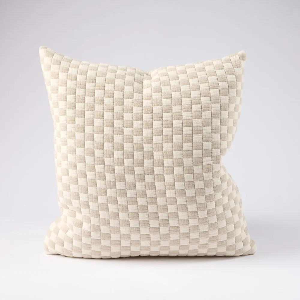 Gambit Cushion - Off White/Natural