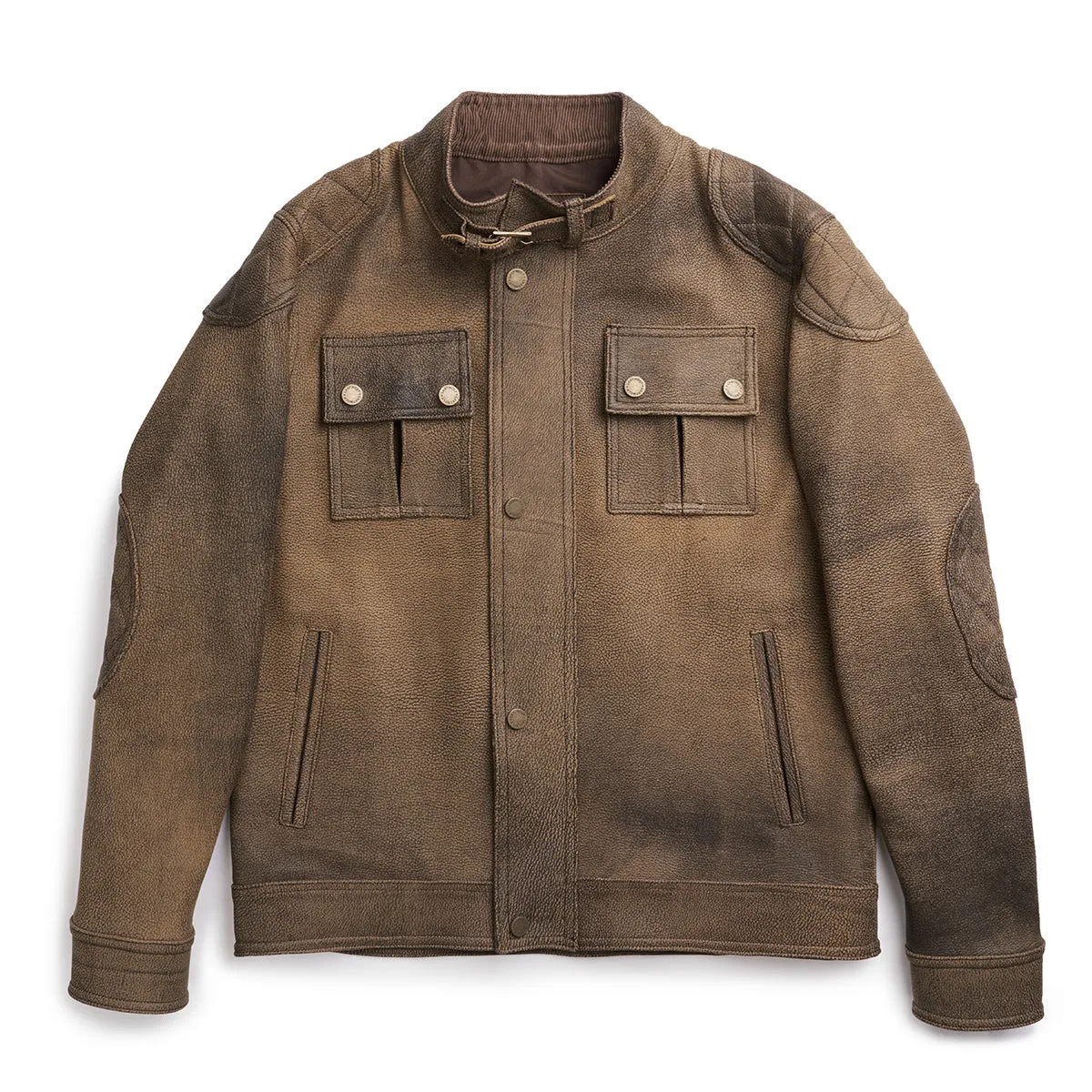 GANNETT PEAK MOTO LEATHER JACKET - CAMEL