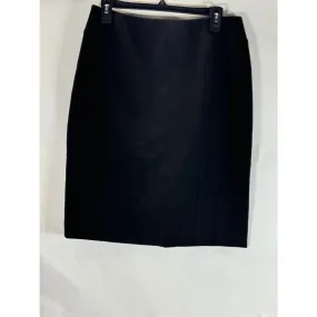 HALOGEN Women's Black Solid Pencil Mini Skirt SZ 6