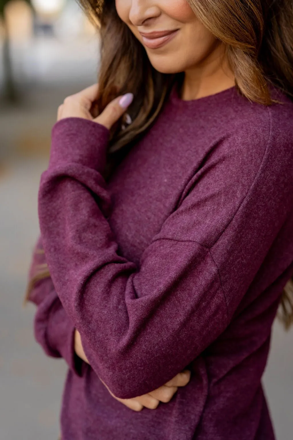 Heathered Lightweight Crewneck Sweater