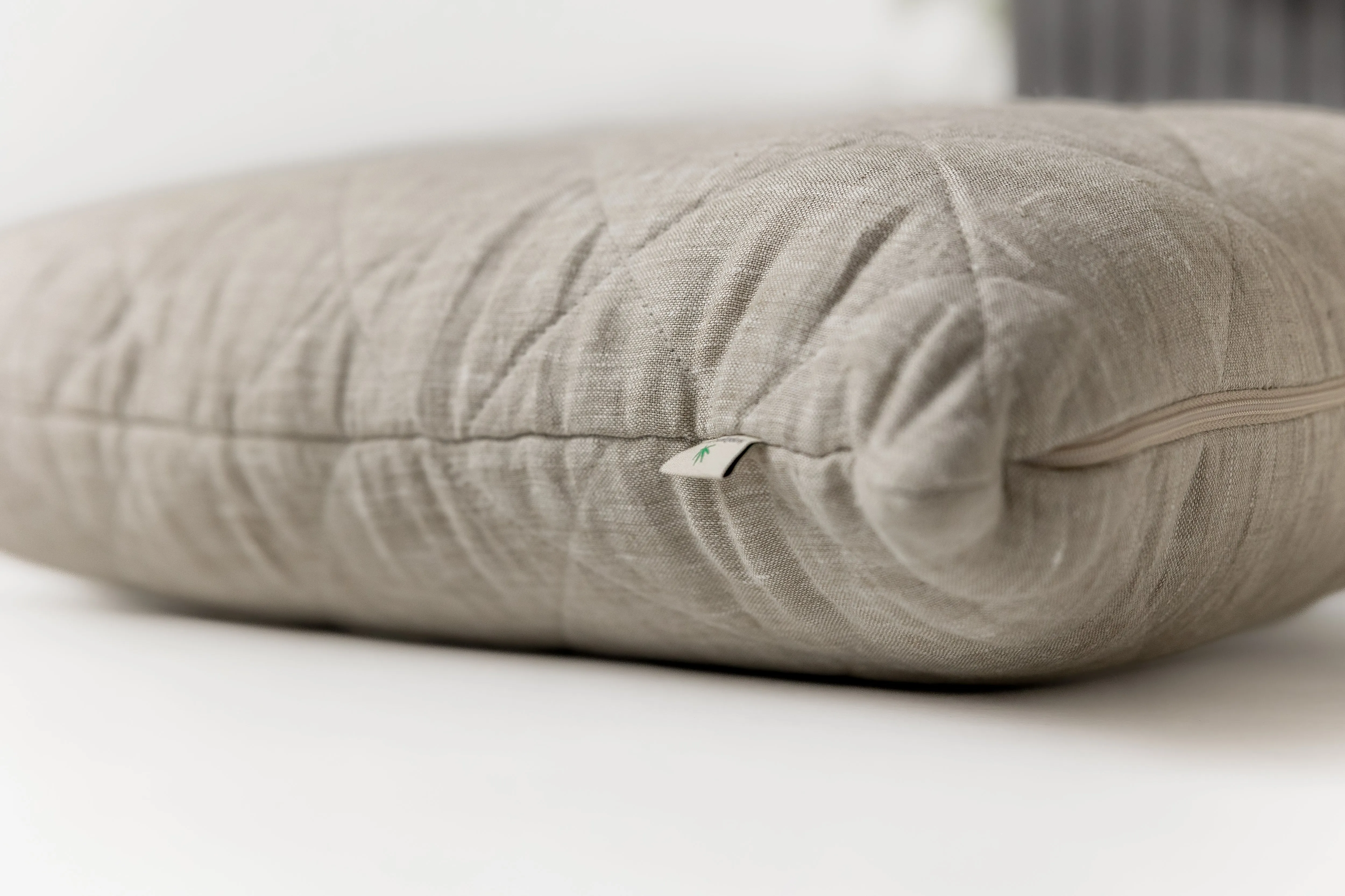 Hemp Linen Organic Pillow filled HEMP FIBER in linen fabric with regulation height Hemp pillow Eco-friendly Bed Pillow