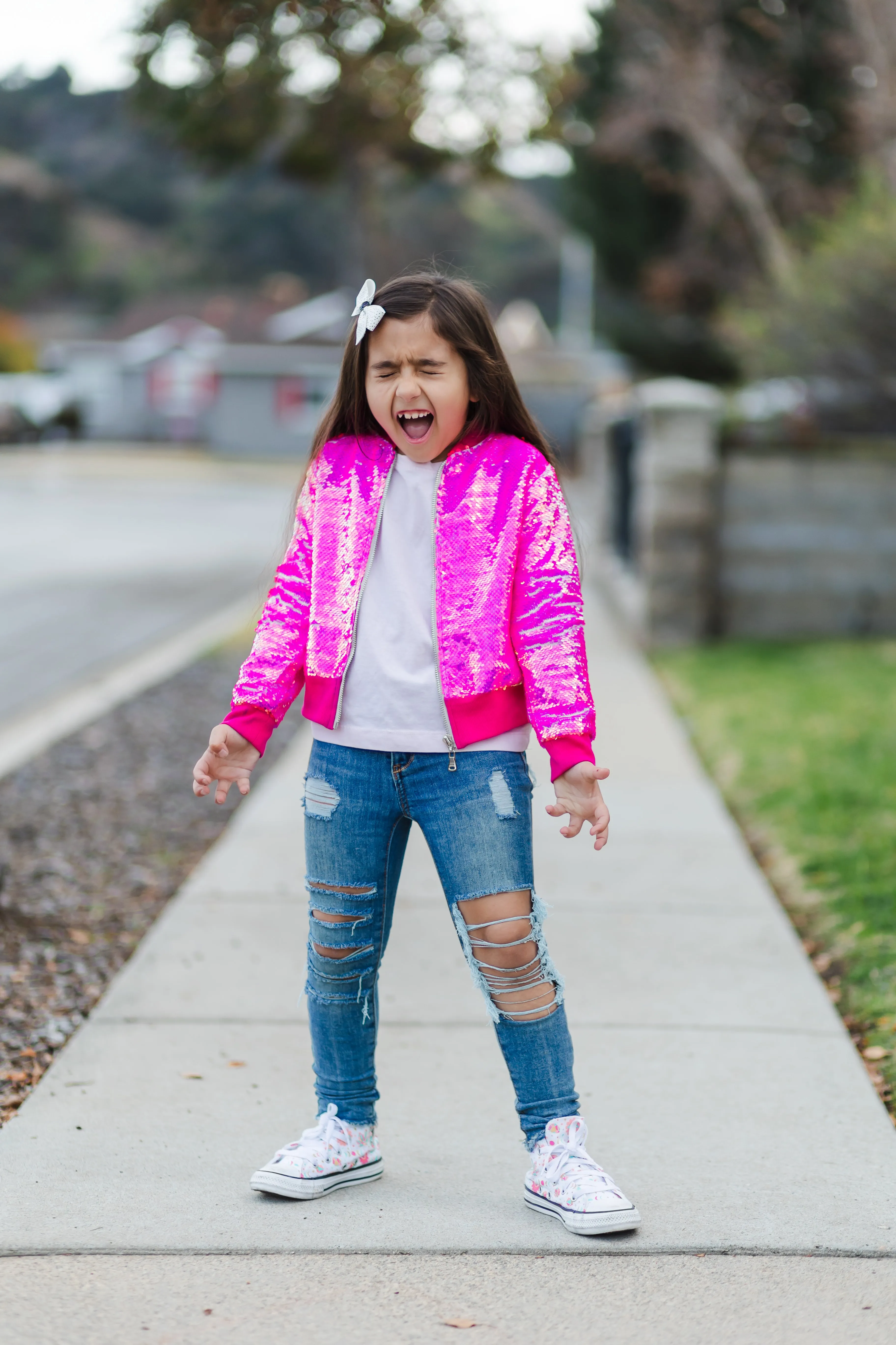 HOT PINK SPARKLE JACKET PRESALE