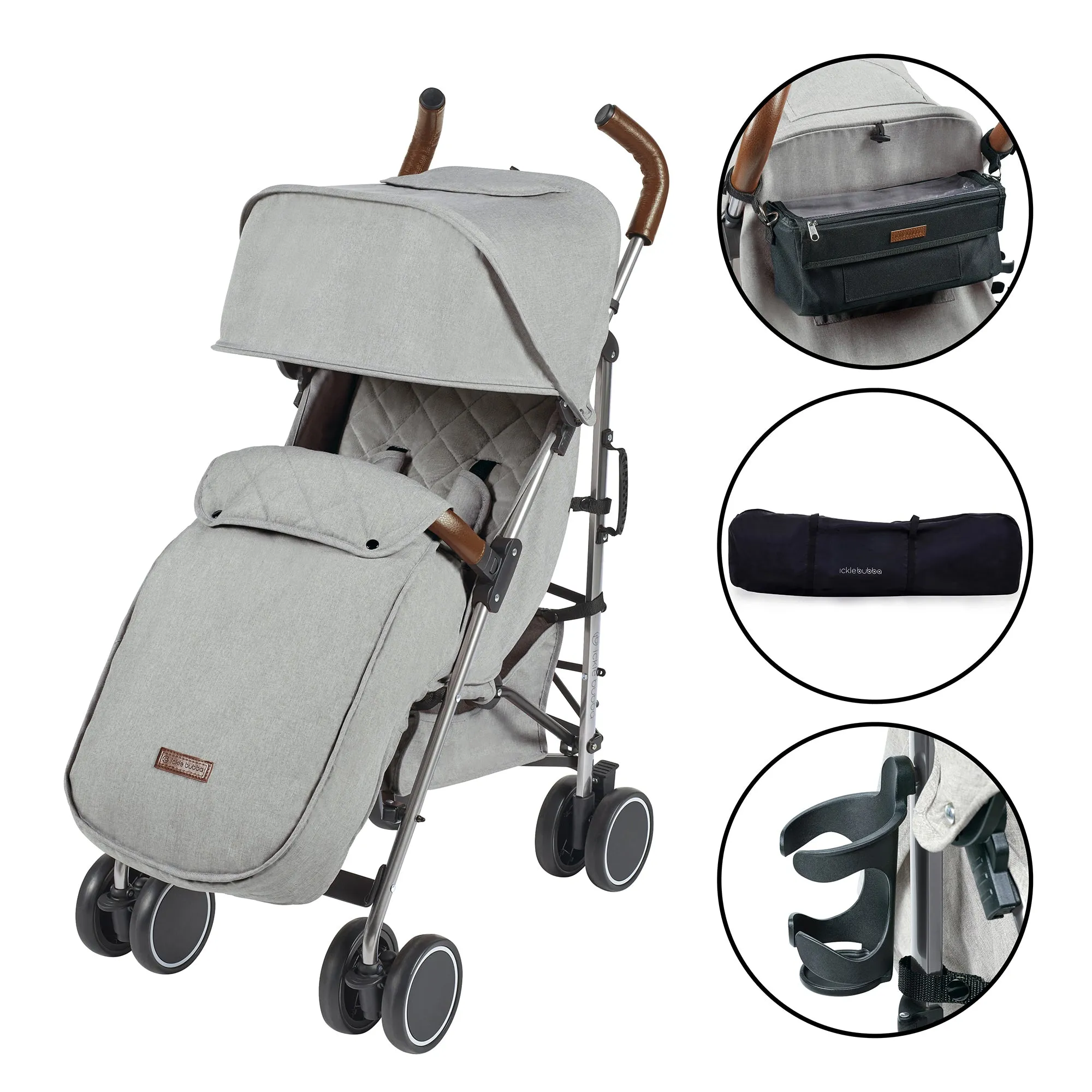 Ickle Bubba Discovery Prime Stroller Grey