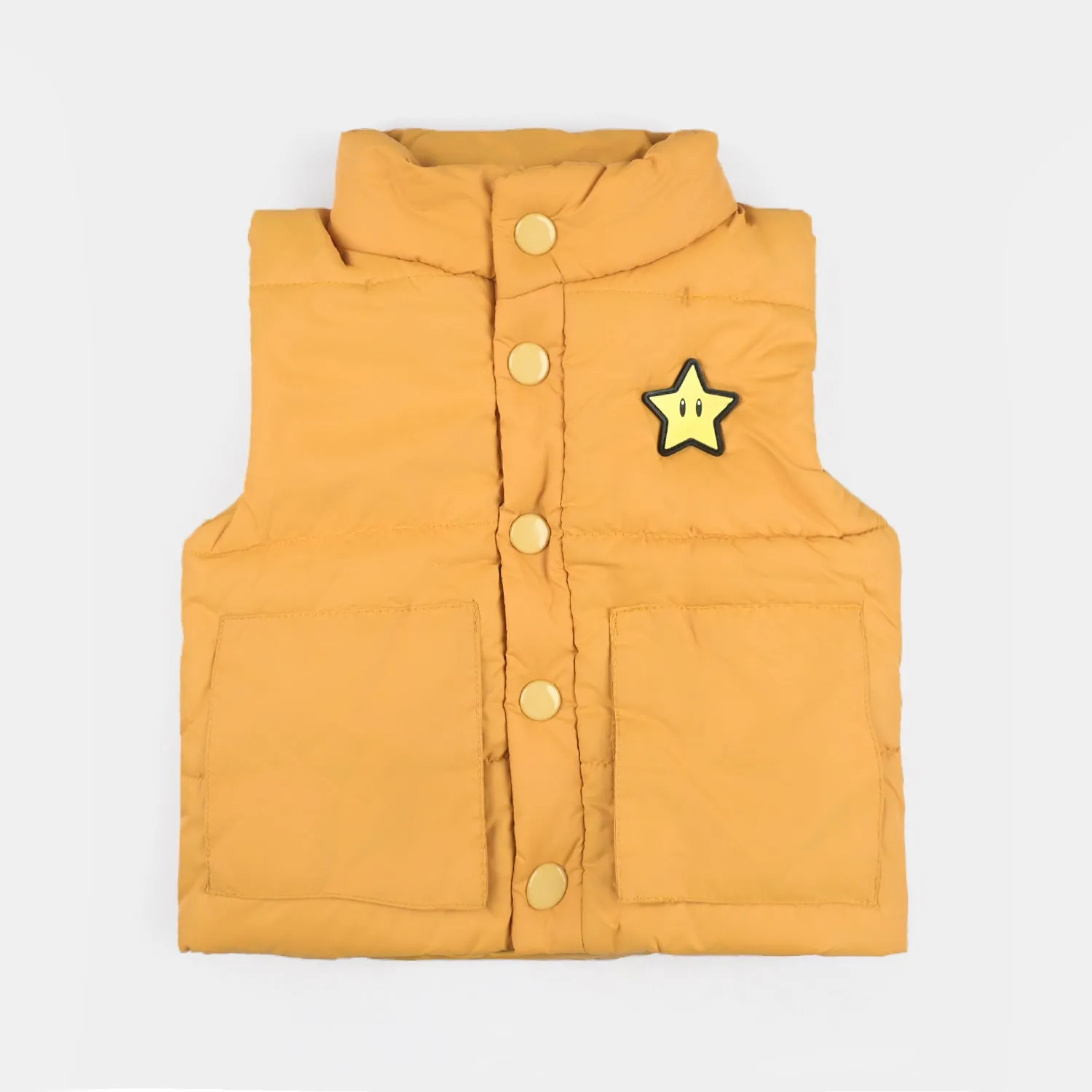 Infant Boys Mix taffeta Quilted Jacket S/L Basic-Yellow