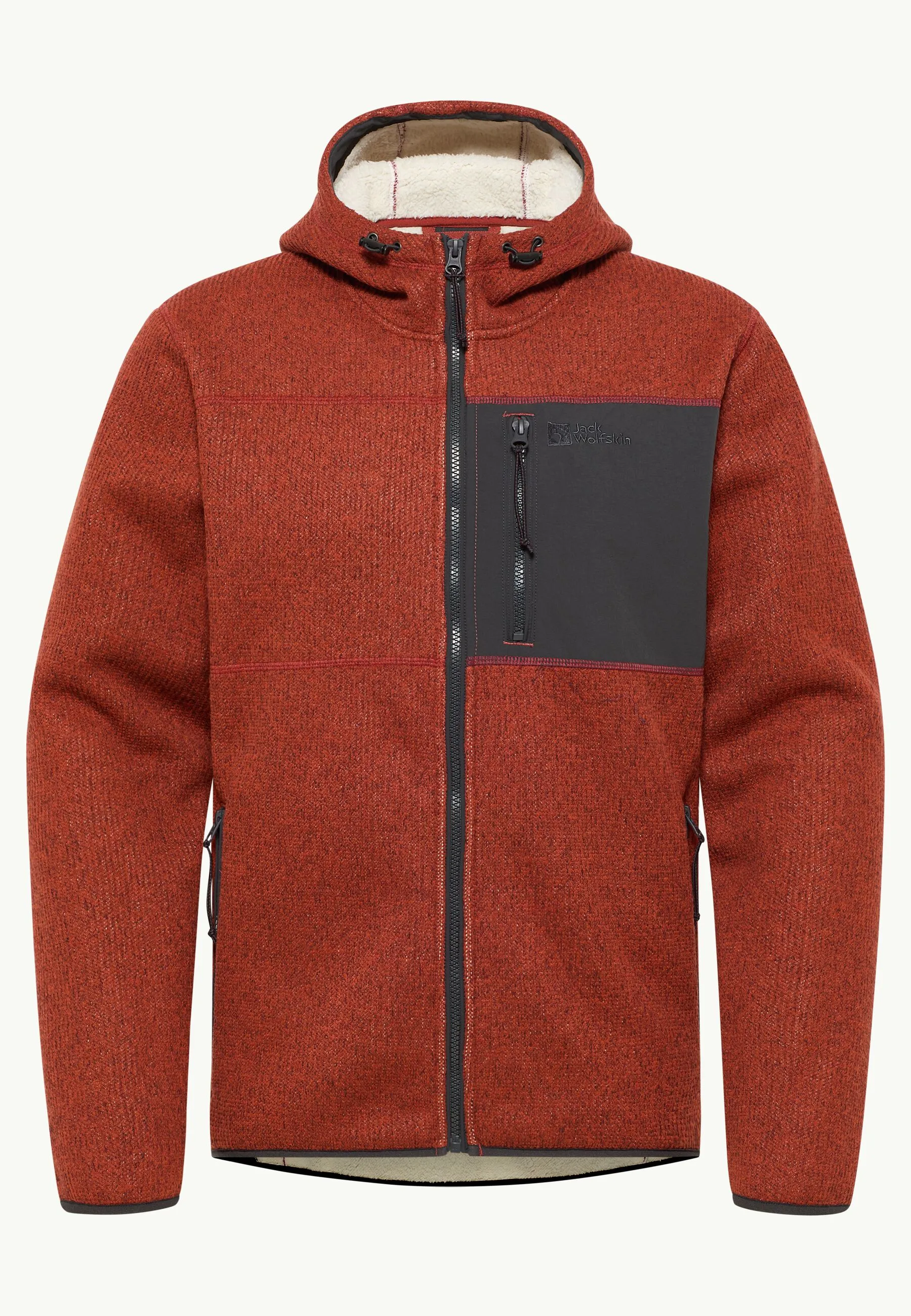 Jack Wolfskin Men's Kaminfeuer Fleece Hooded Jacket