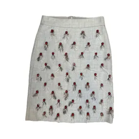 J.Crew Gray Jewel Embellished Pencil Skirt - Size 6