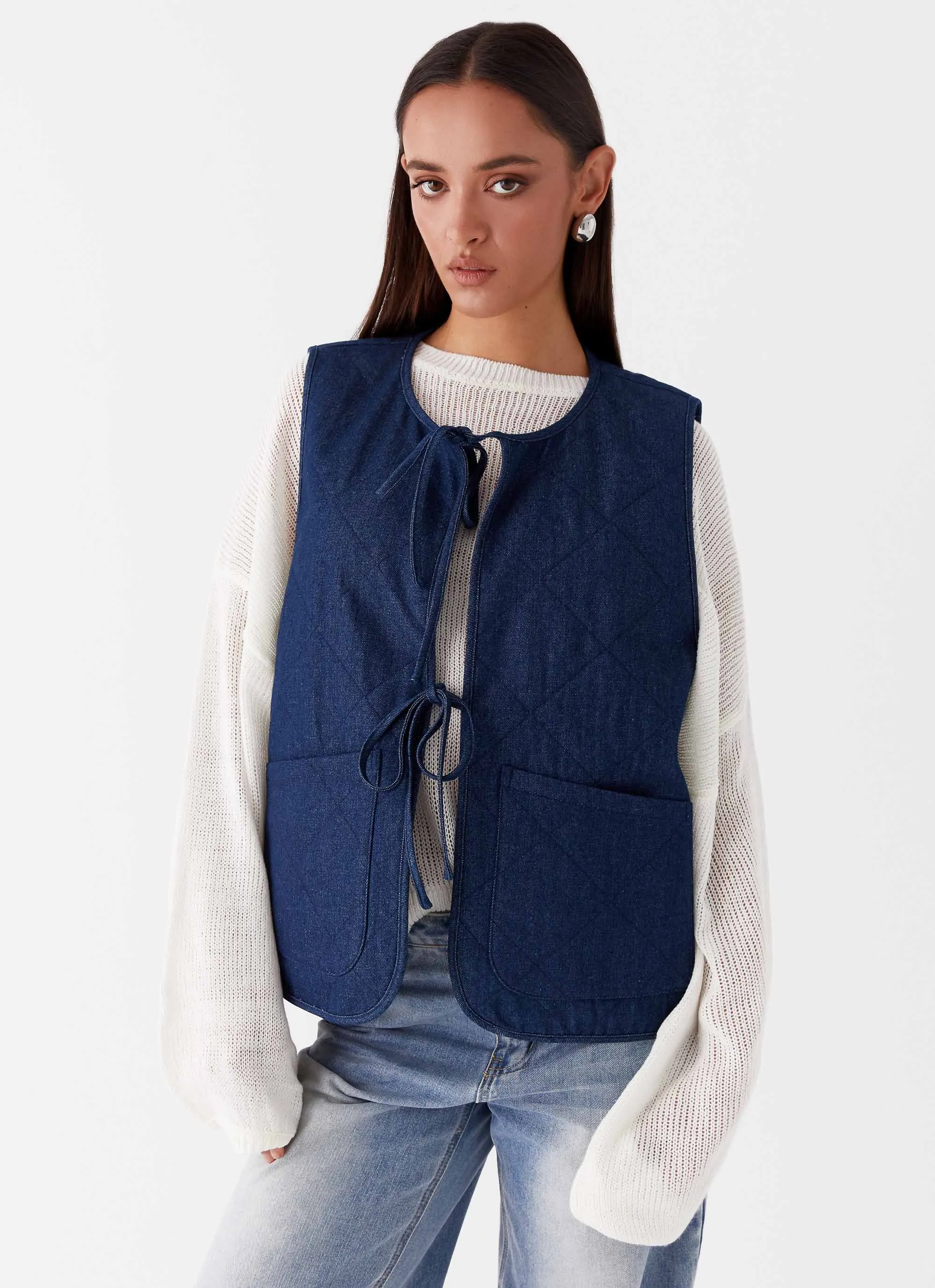 Kennedy Denim Vest - Indigo