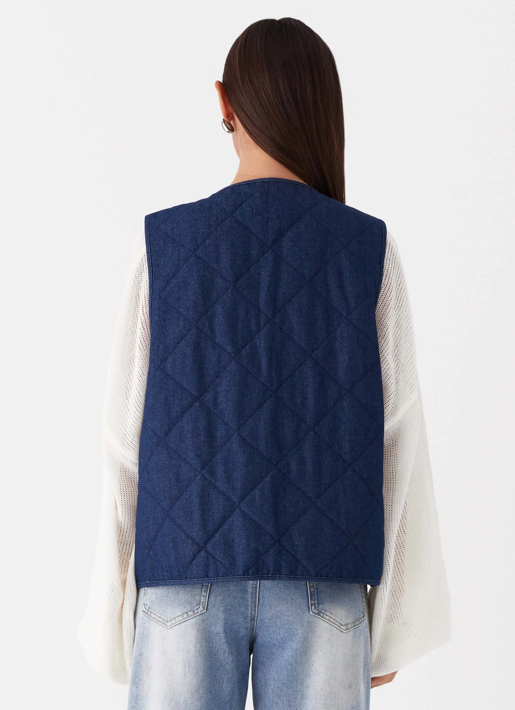 Kennedy Denim Vest - Indigo