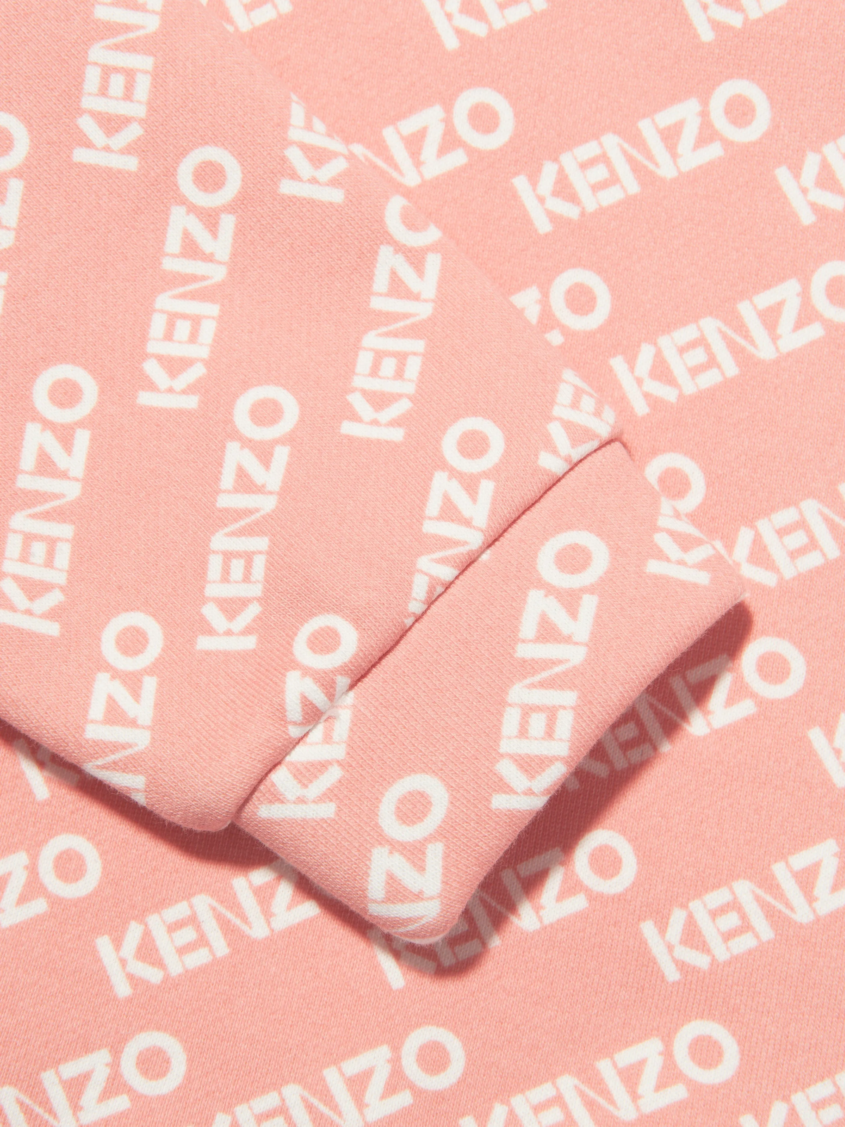 KENZO Girls Logo Sweatshirt in Pink