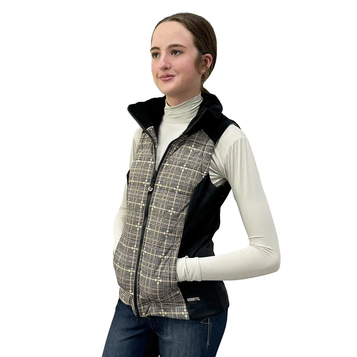 Kerrits Women's Bits Of Plaid Quilted Vest