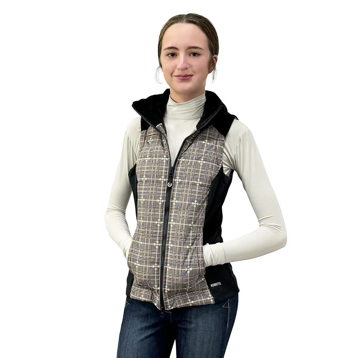 Kerrits Women's Bits Of Plaid Quilted Vest