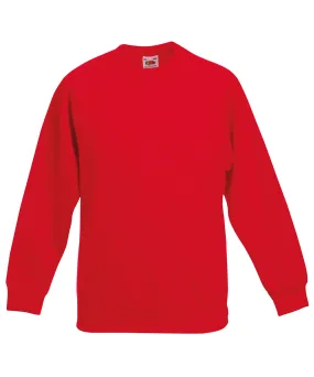 Kids classic raglan sweatshirt | Red