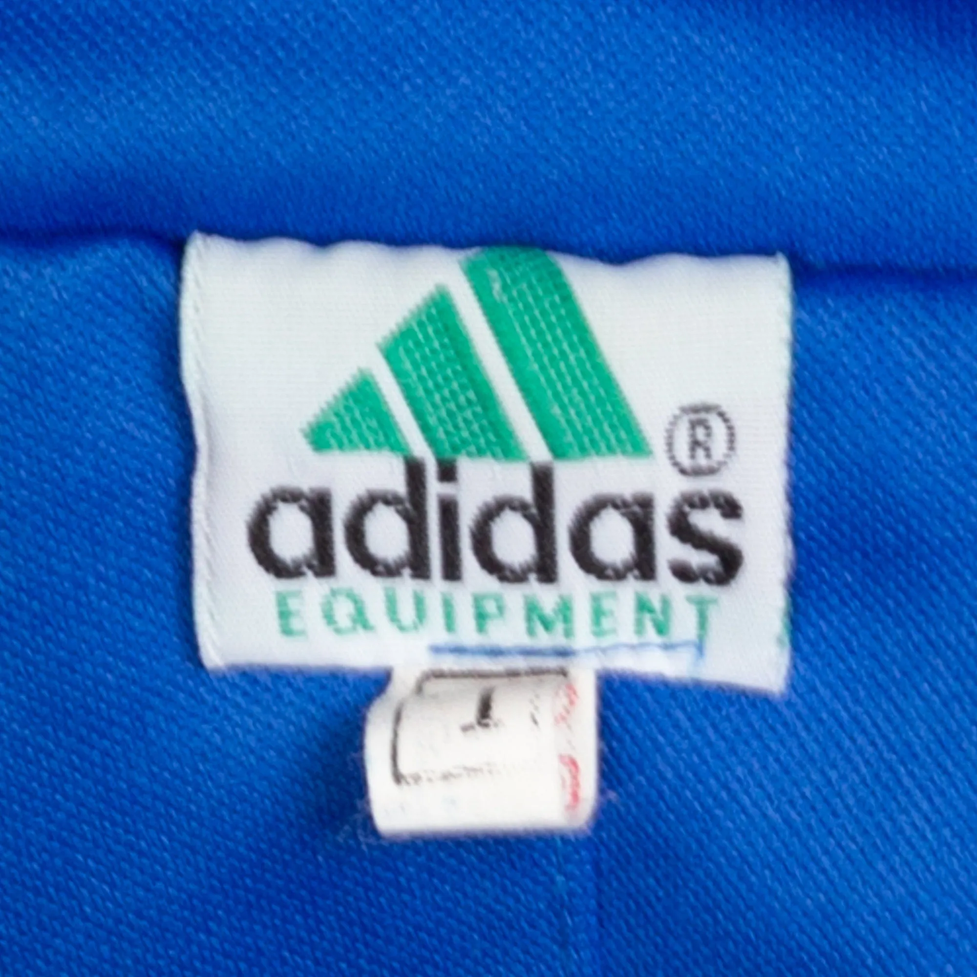 Large 90s Adidas Equipment Blue Color Block Track Jacket