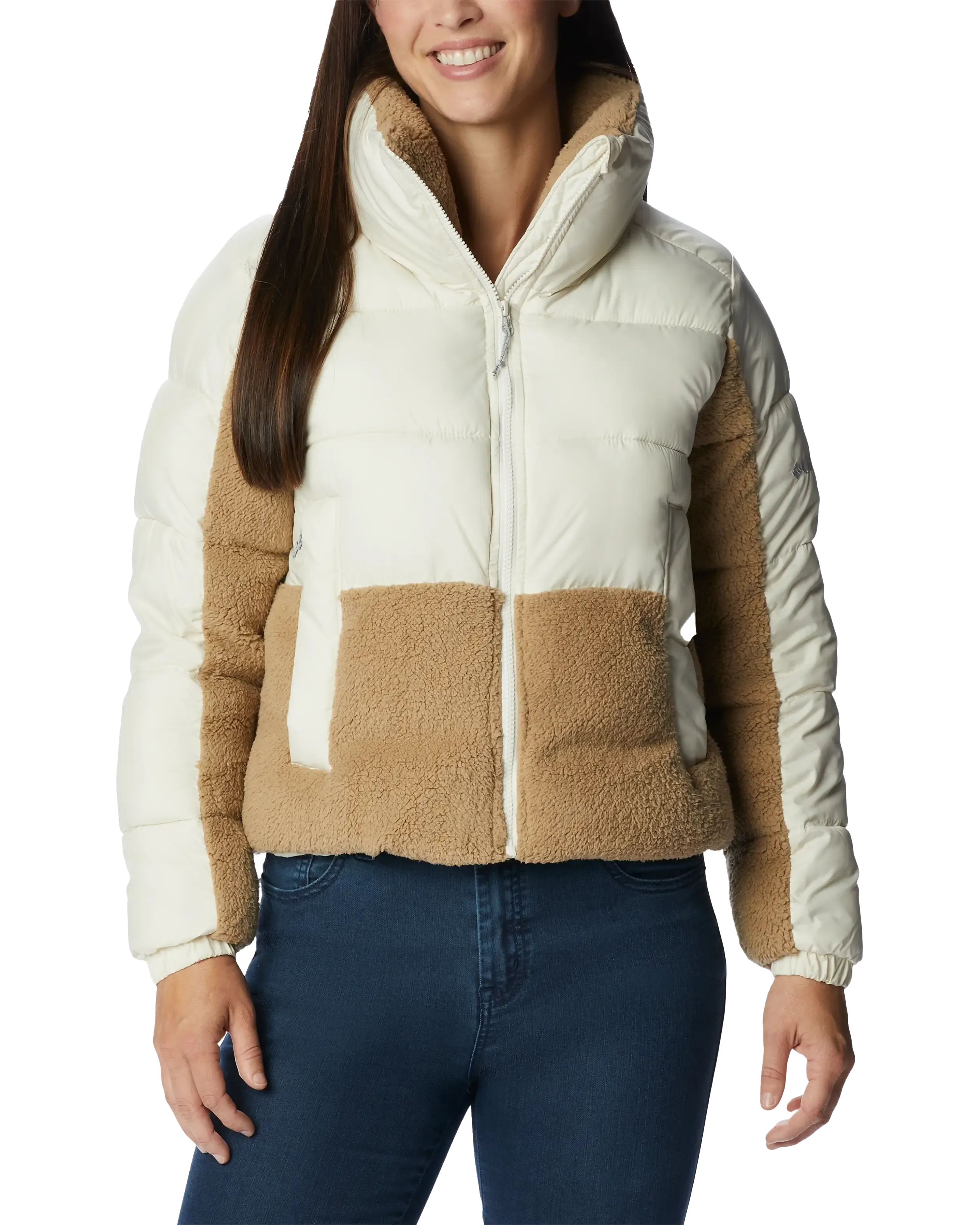 Leadbetter Point Sherpa Hybrid Jacket in Chalk Beach