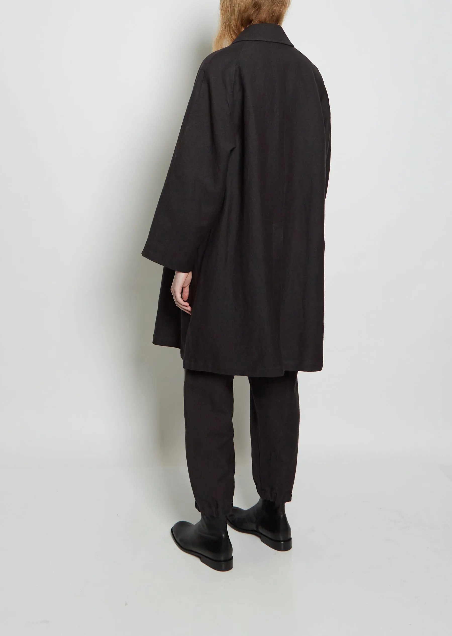 Linen and Wool Martin Mac — Off-Black