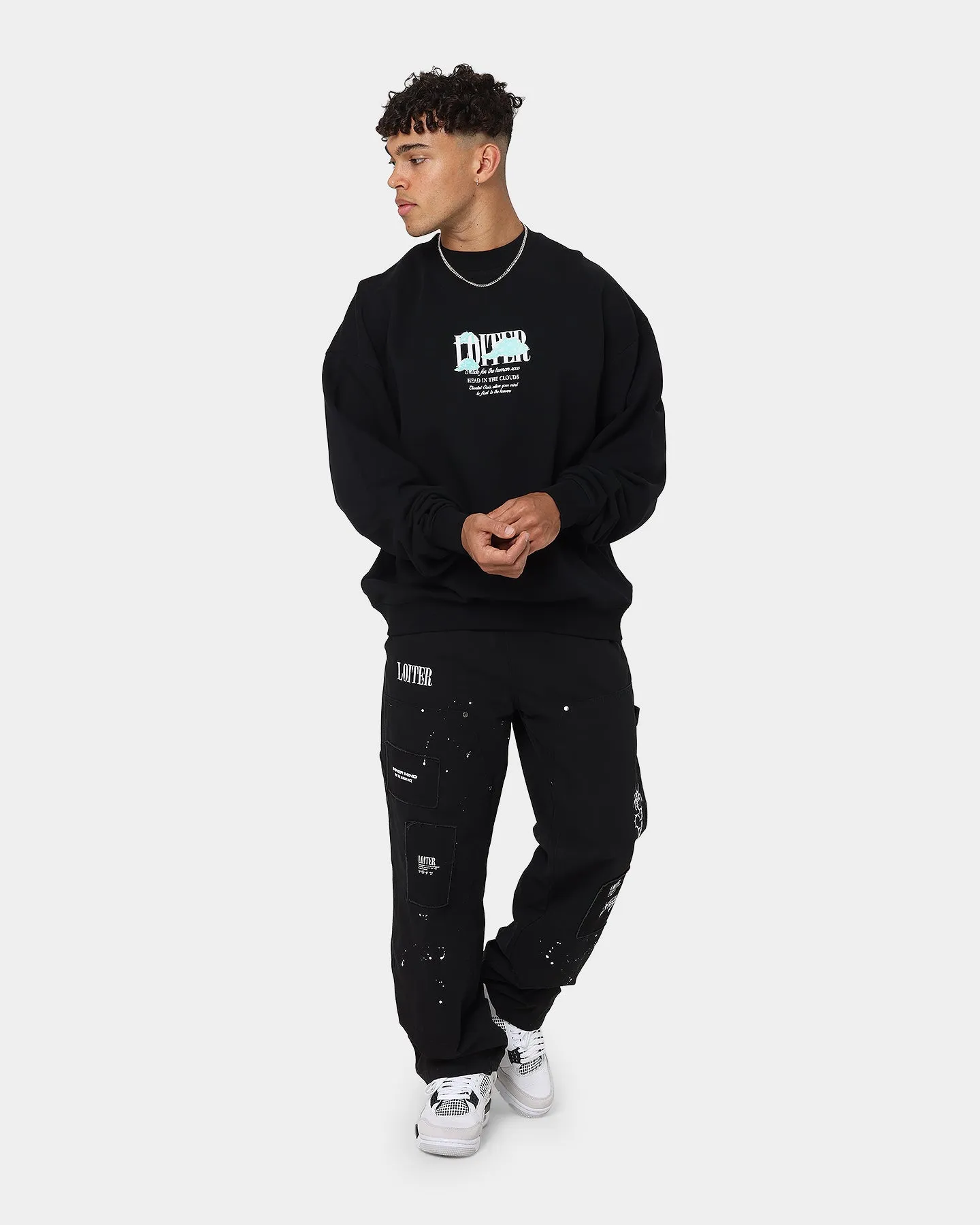 Loiter Cloudland Crewneck Black