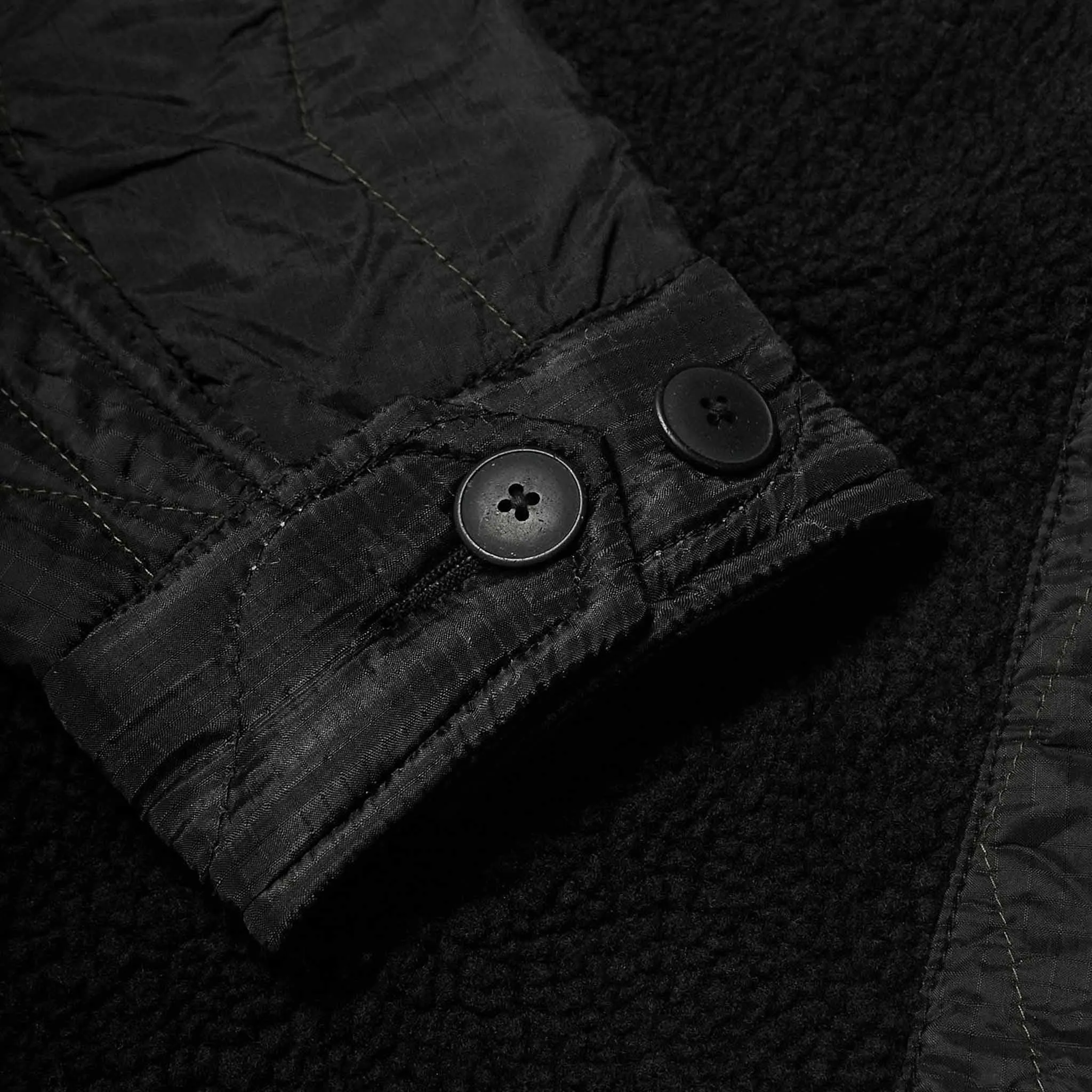 Maharishi Upcycled Grizzly Jacket Black