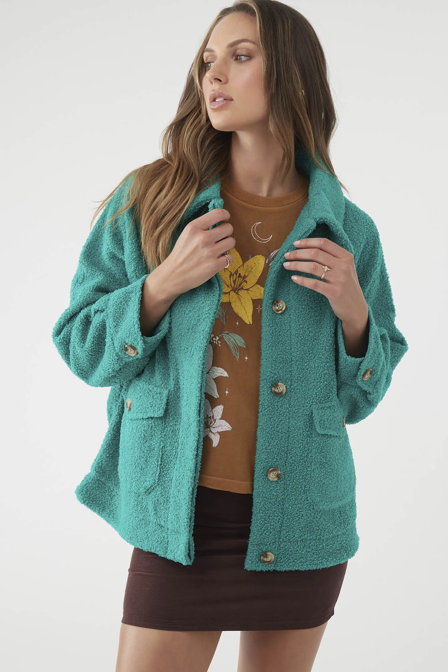 MAKENNA SOLID PILE JACKET