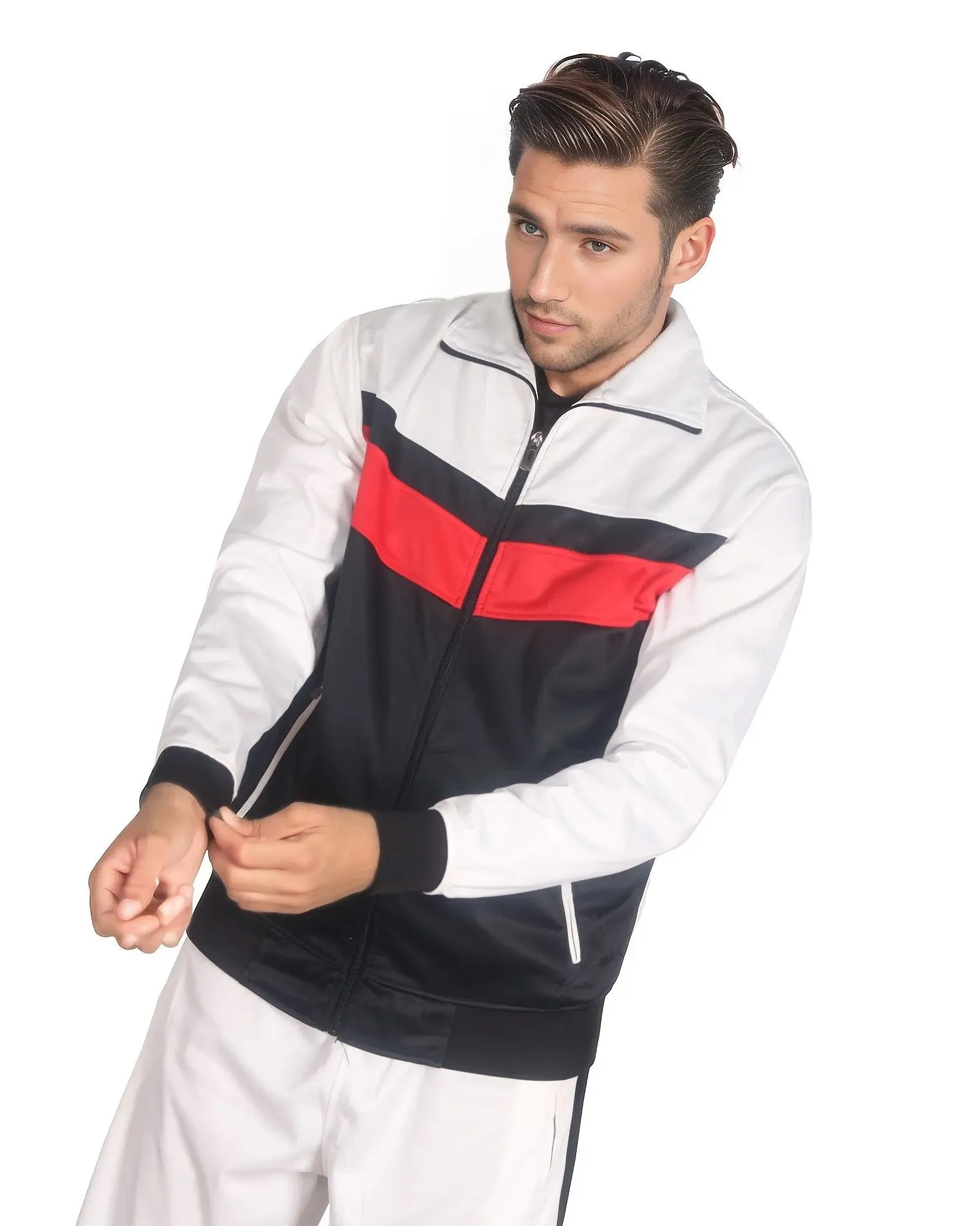 Men's Active Daily wear Tracksuit Jogger Track Jacket & Track Pants Jogging Suit