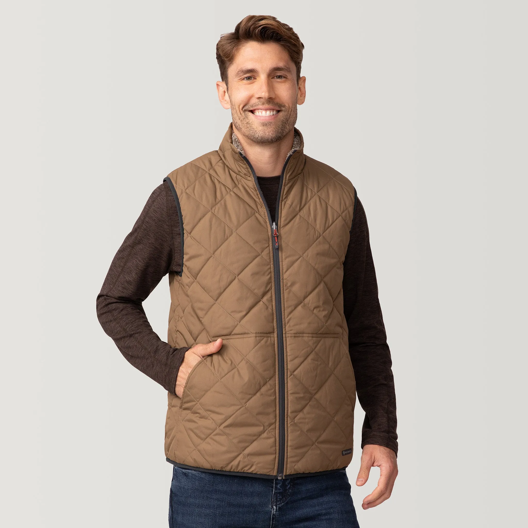 Men's Atlas Quilted Reversible Sherpa Vest