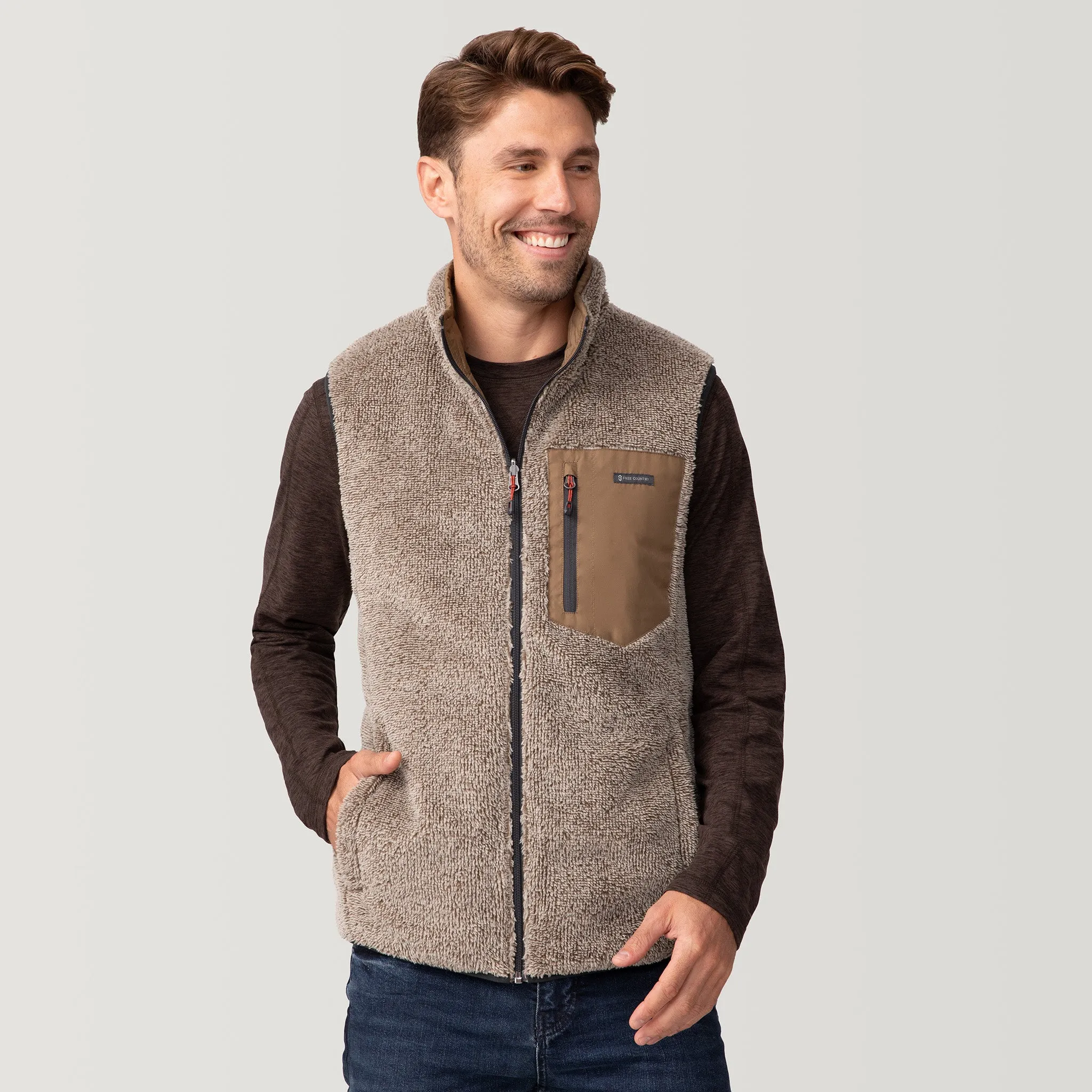 Men's Atlas Quilted Reversible Sherpa Vest