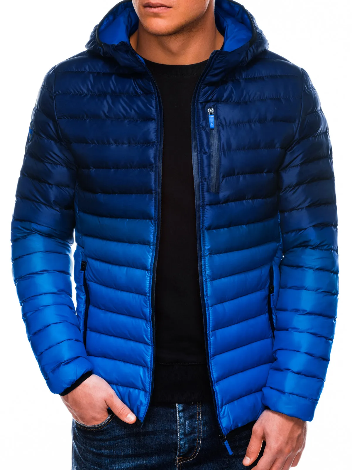 Men'S Quilted Winter Jacket Avalanche Dark Blue