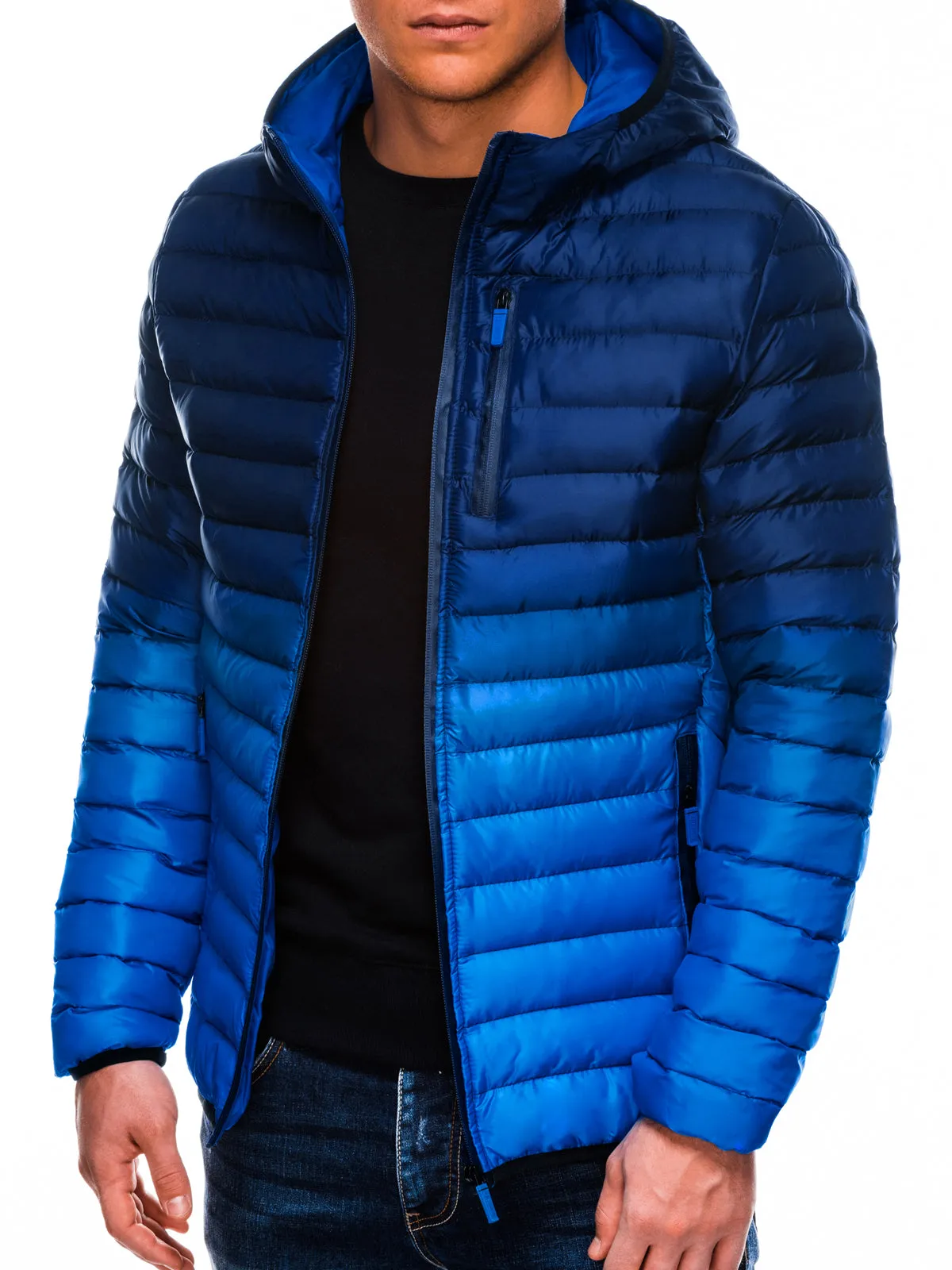 Men'S Quilted Winter Jacket Avalanche Dark Blue