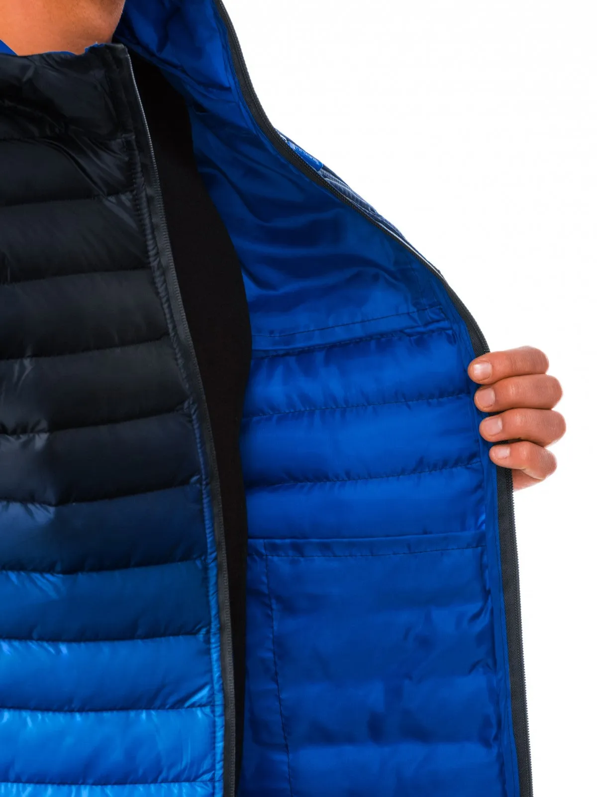 Men'S Quilted Winter Jacket Avalanche Dark Blue