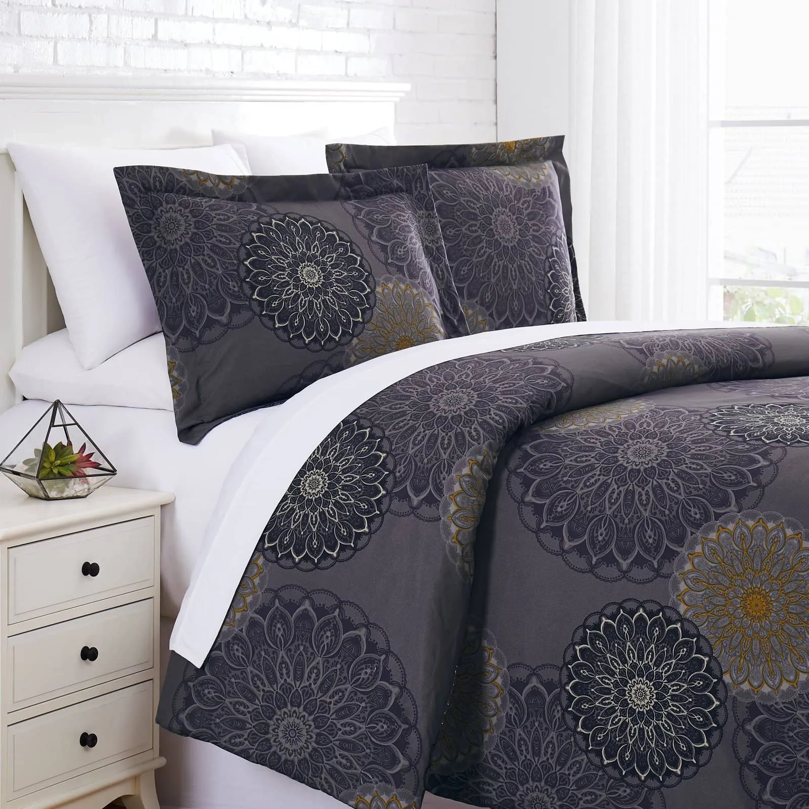 Midnight Floral Duvet Cover Set