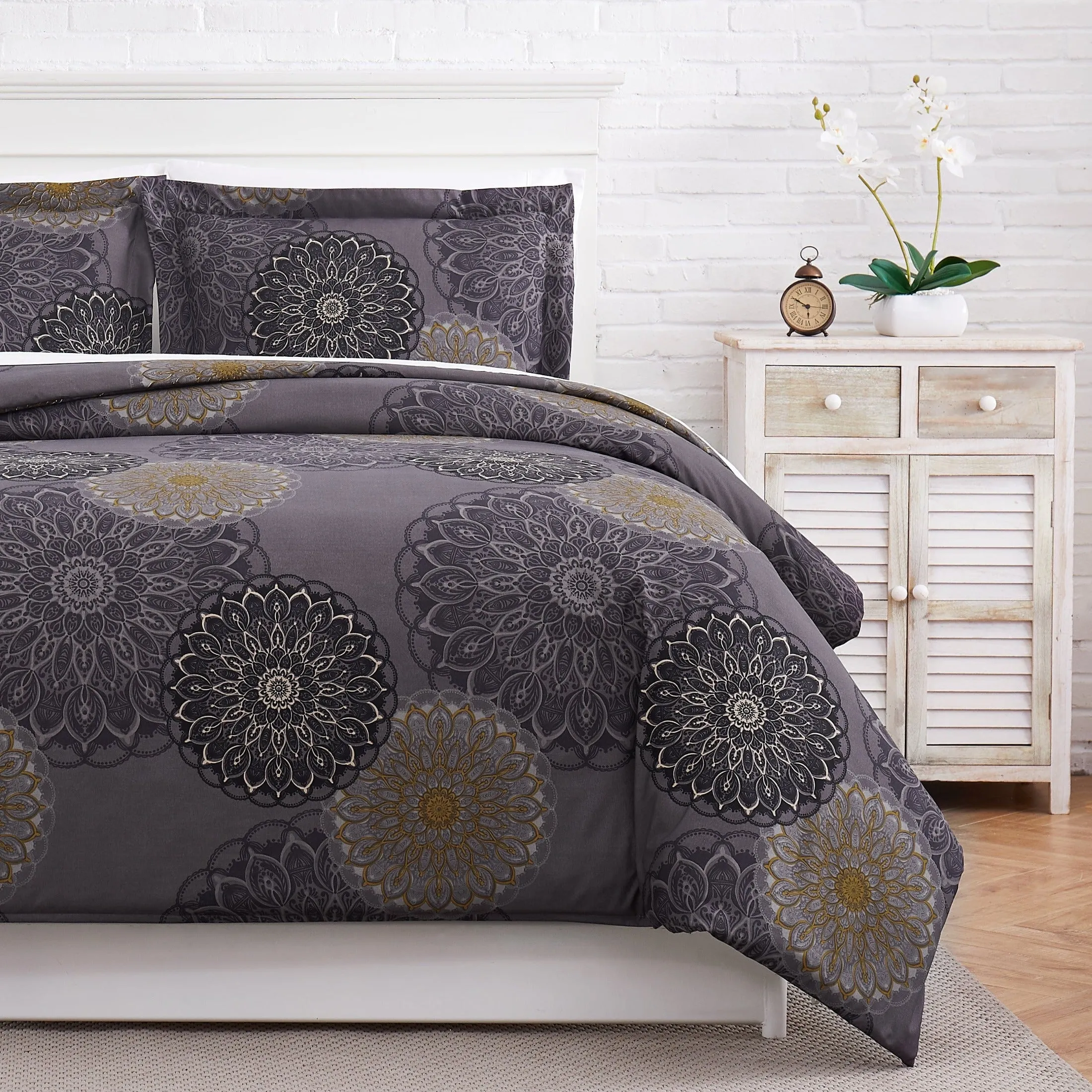 Midnight Floral Duvet Cover Set