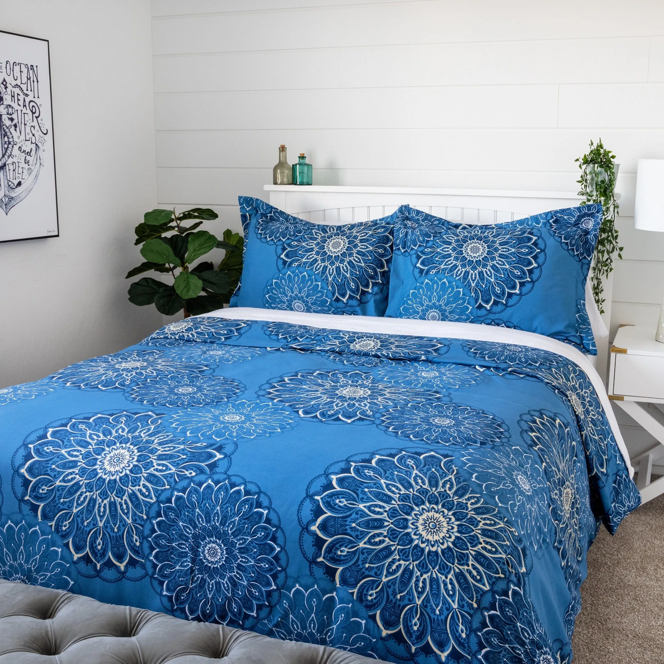 Midnight Floral Duvet Cover Set