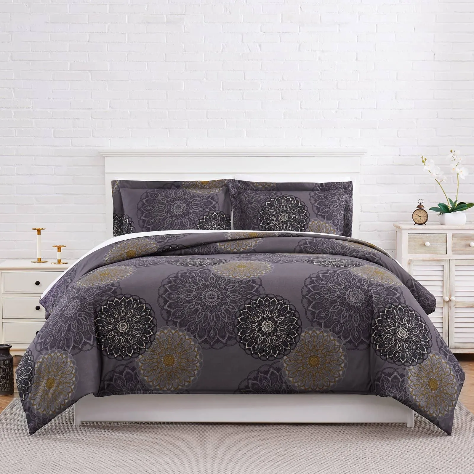 Midnight Floral Duvet Cover Set