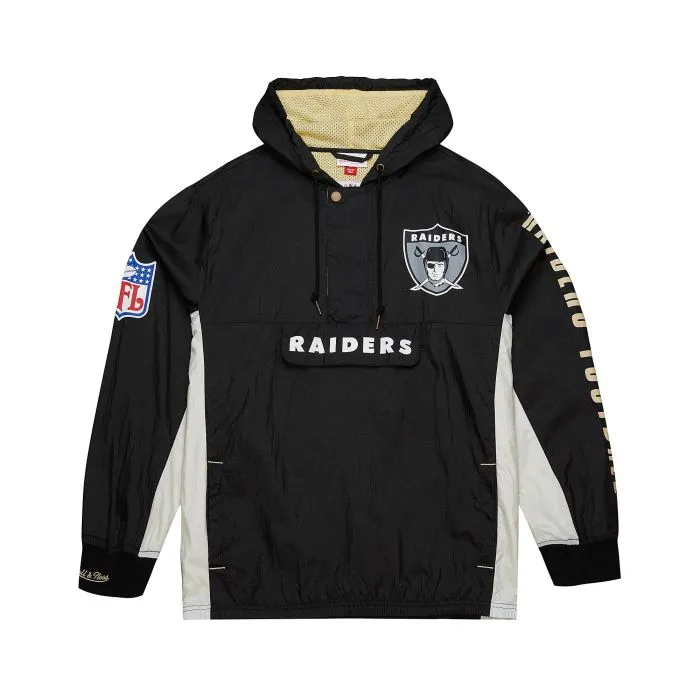 Mitchell & Ness Oakland Raiders Team OG 2.0 Anorak Windbreaker Vintage Logo Jacket