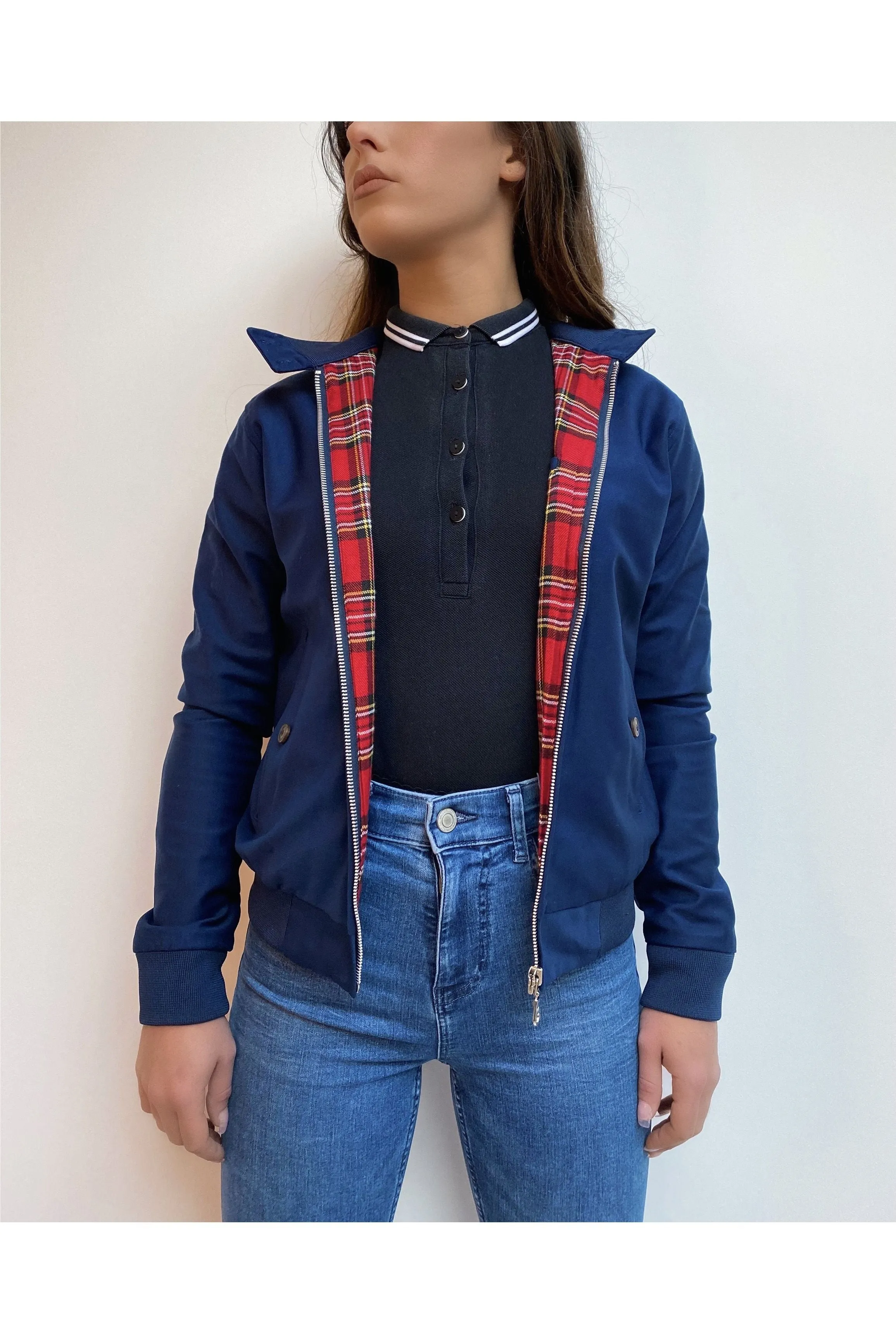 Modfather Clothing - Women's Dark Navy - Harrington Jacket