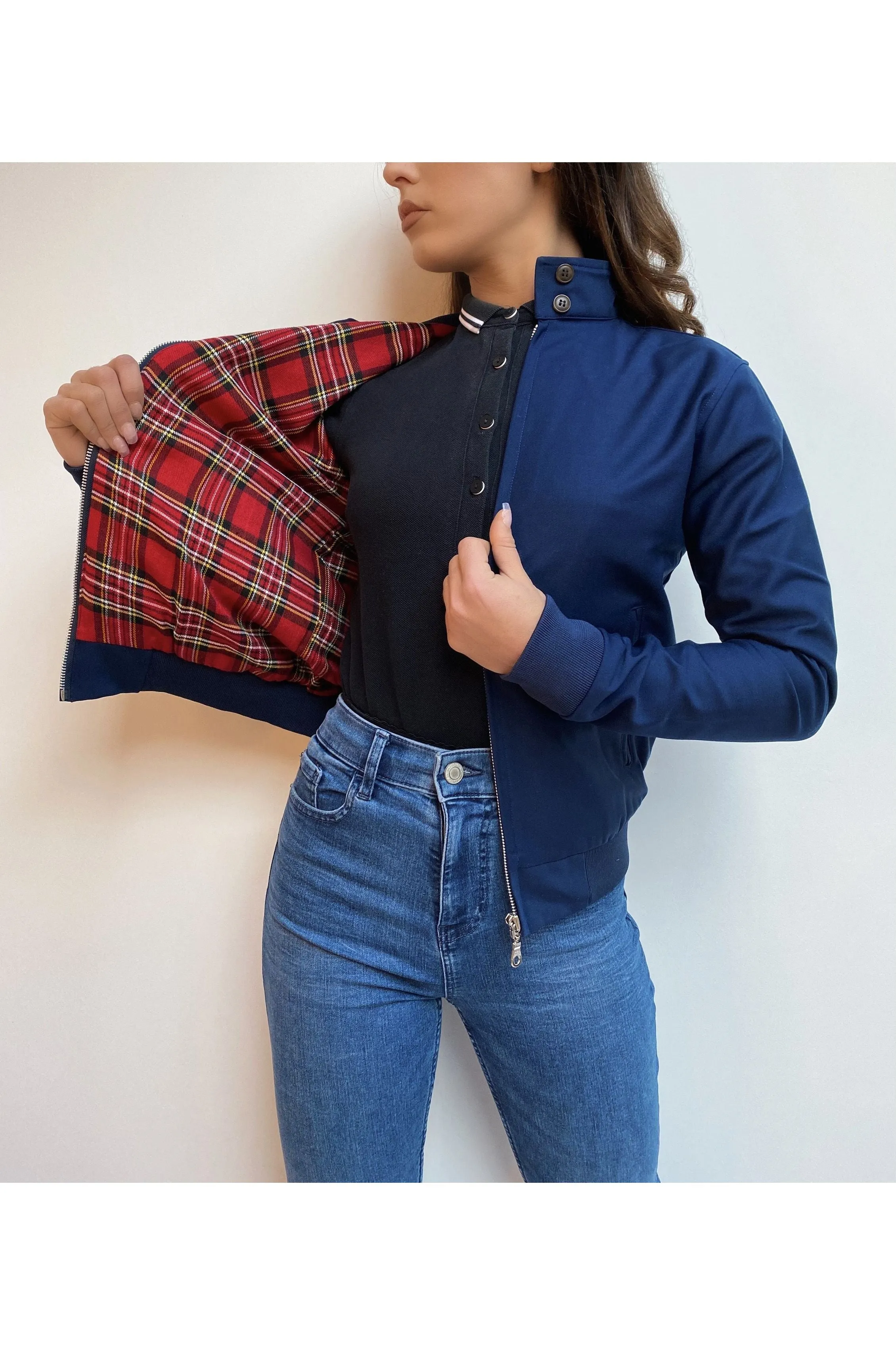 Modfather Clothing - Women's Dark Navy - Harrington Jacket