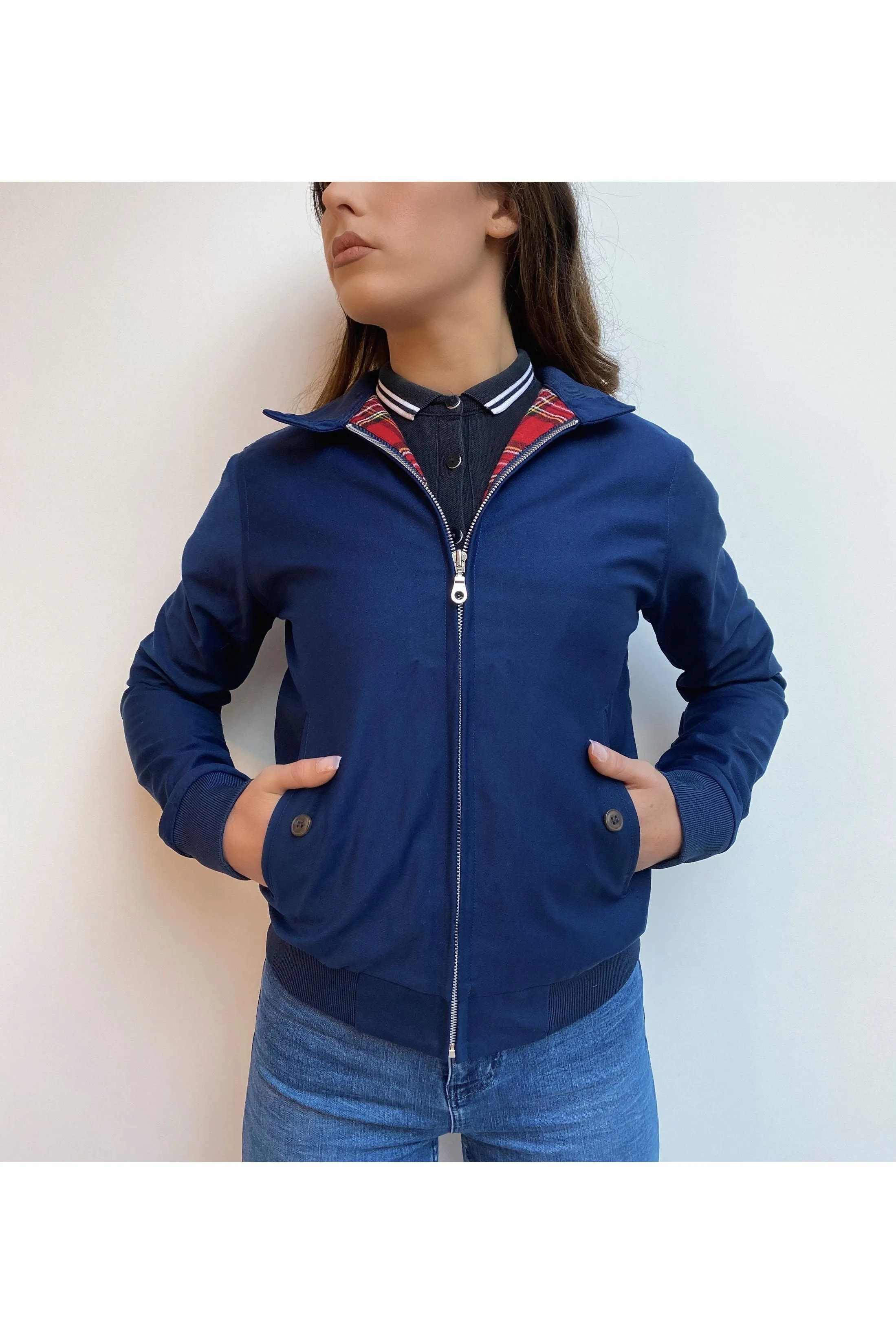 Modfather Clothing - Women's Dark Navy - Harrington Jacket