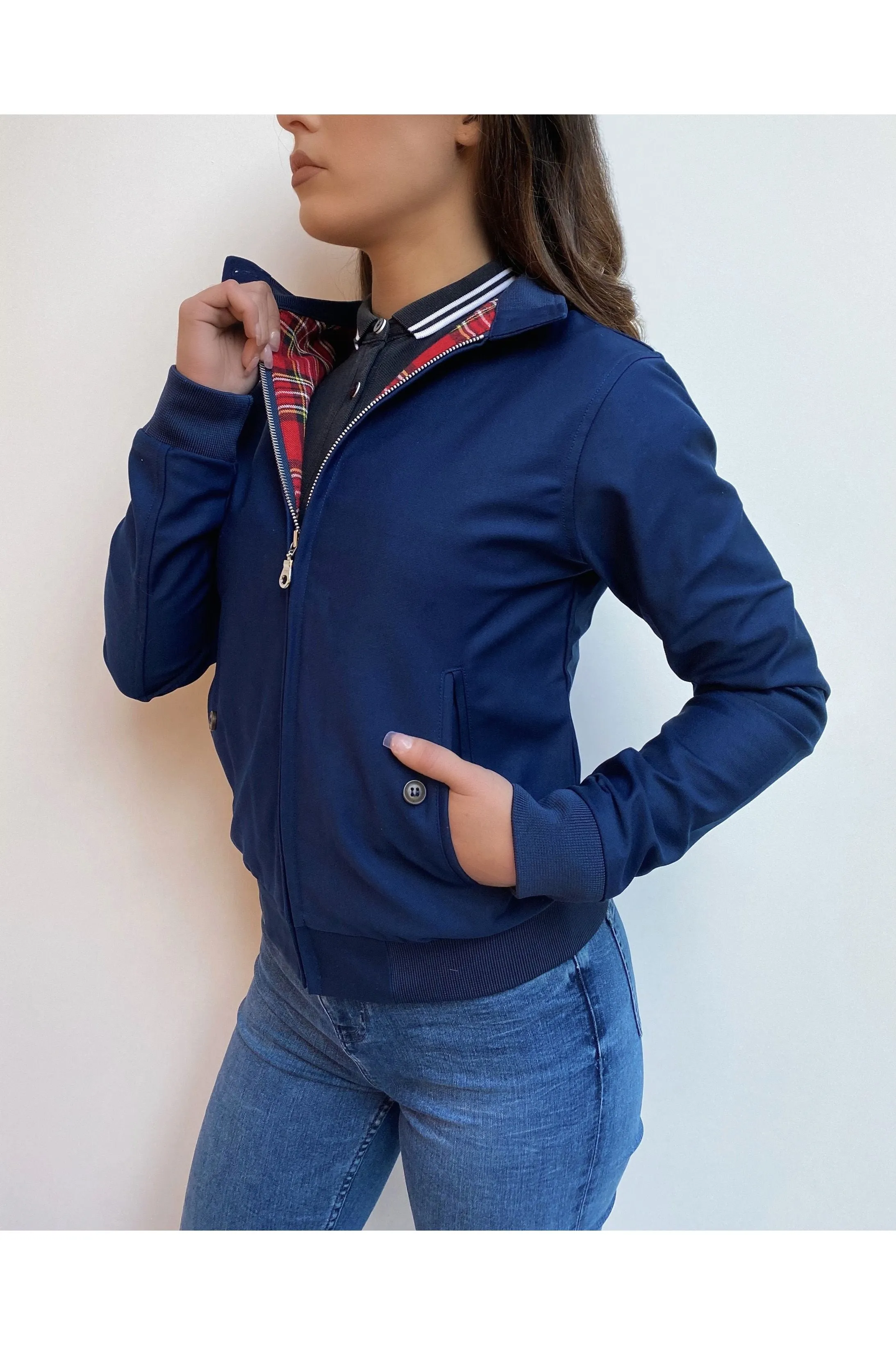 Modfather Clothing - Women's Dark Navy - Harrington Jacket