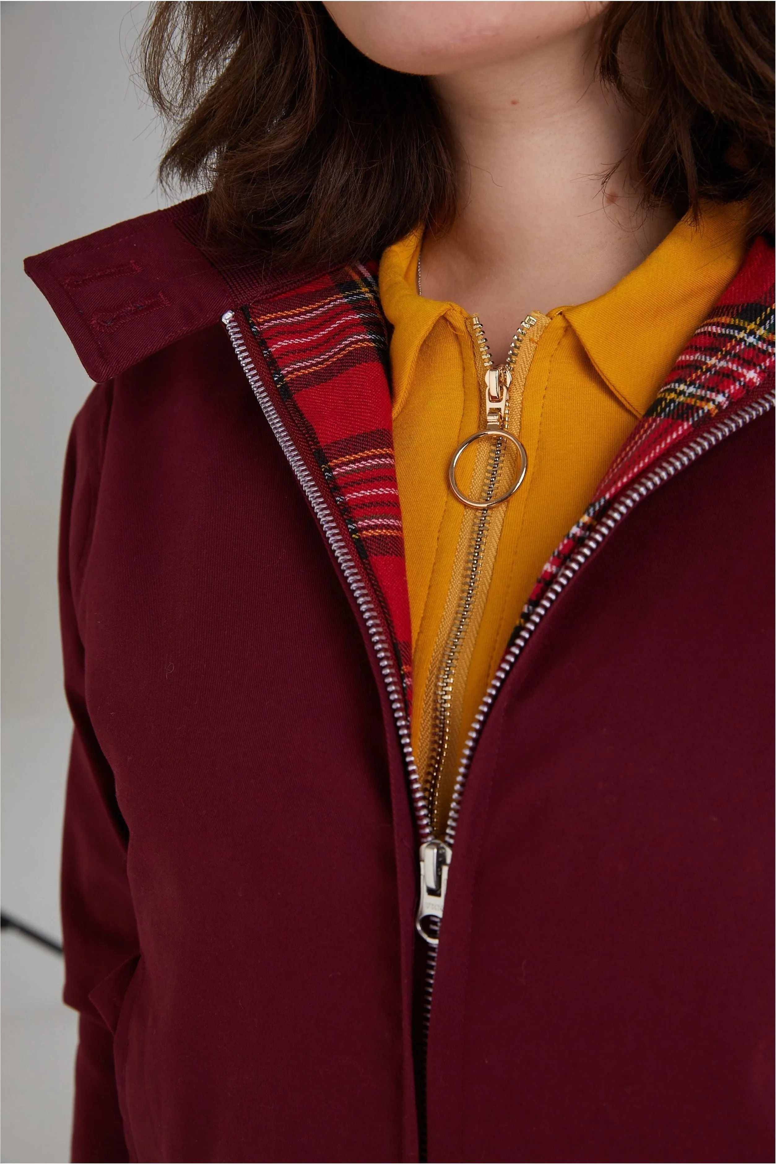 Modfather Clothing - Women's Merlot - Harrington Jacket