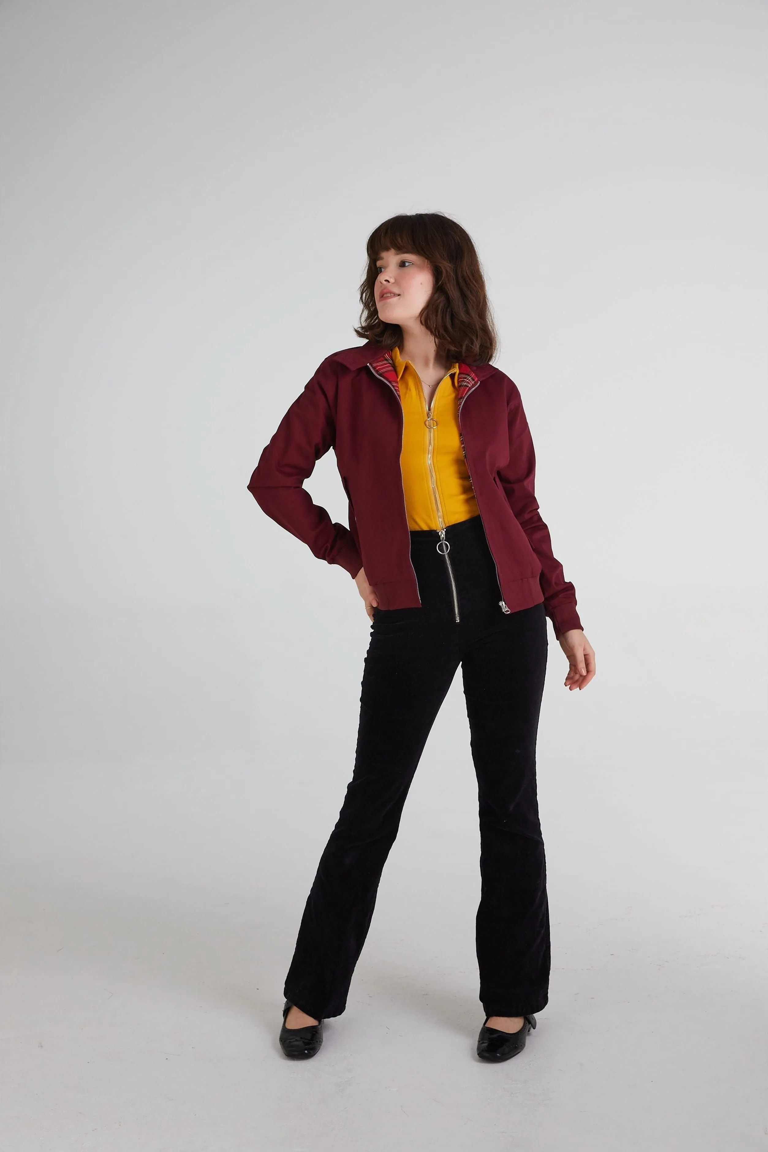 Modfather Clothing - Women's Merlot - Harrington Jacket