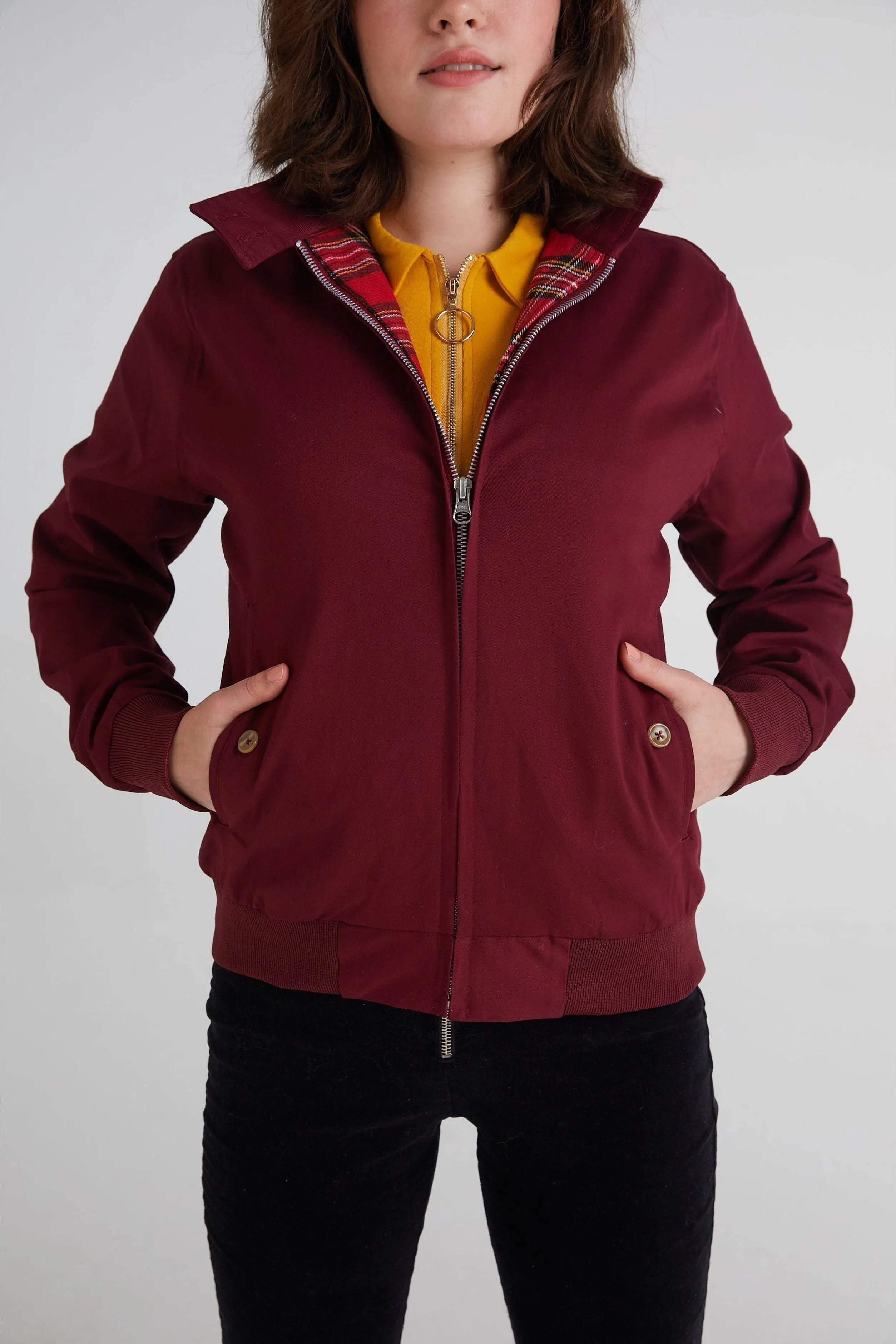 Modfather Clothing - Women's Merlot - Harrington Jacket