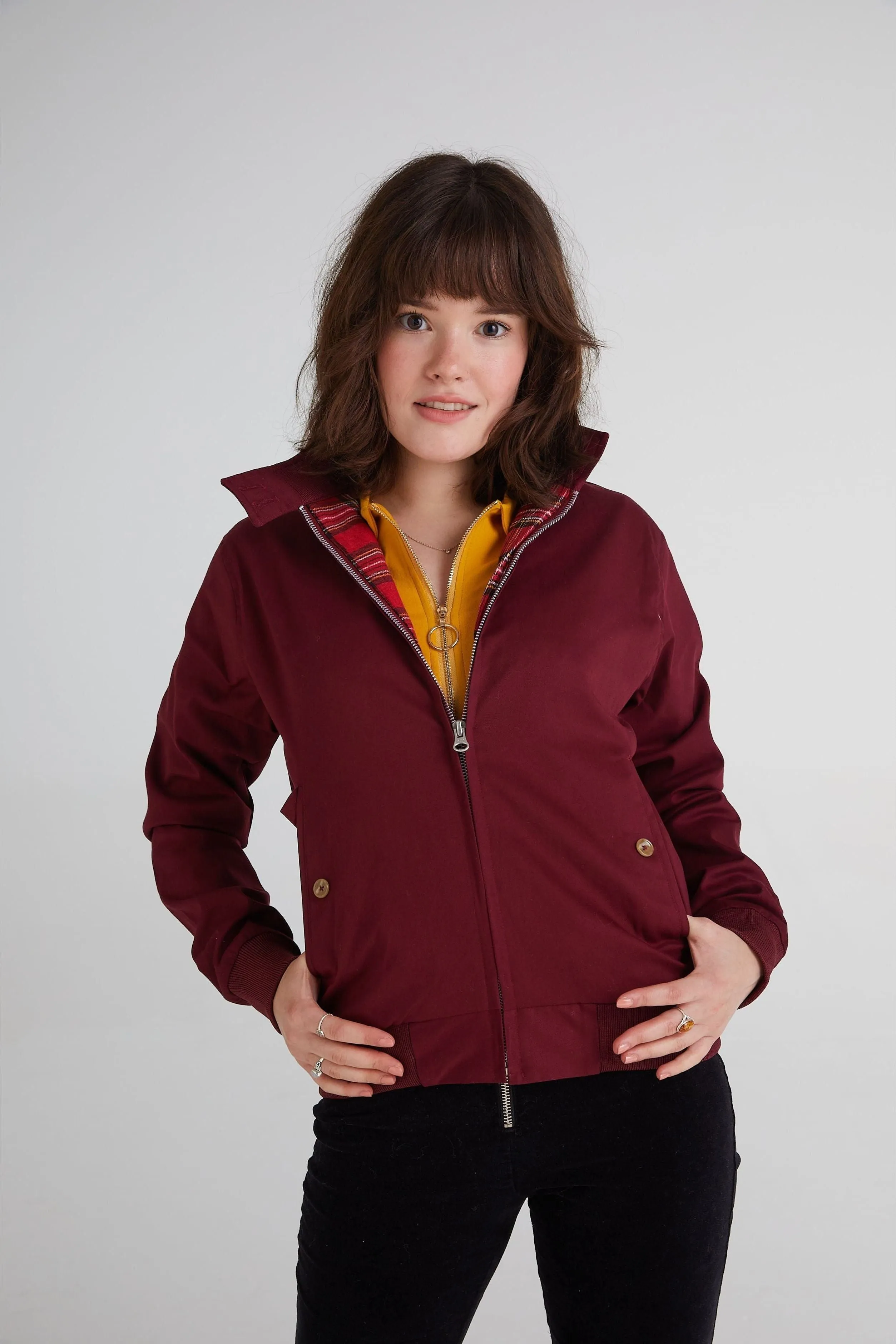 Modfather Clothing - Women's Merlot - Harrington Jacket