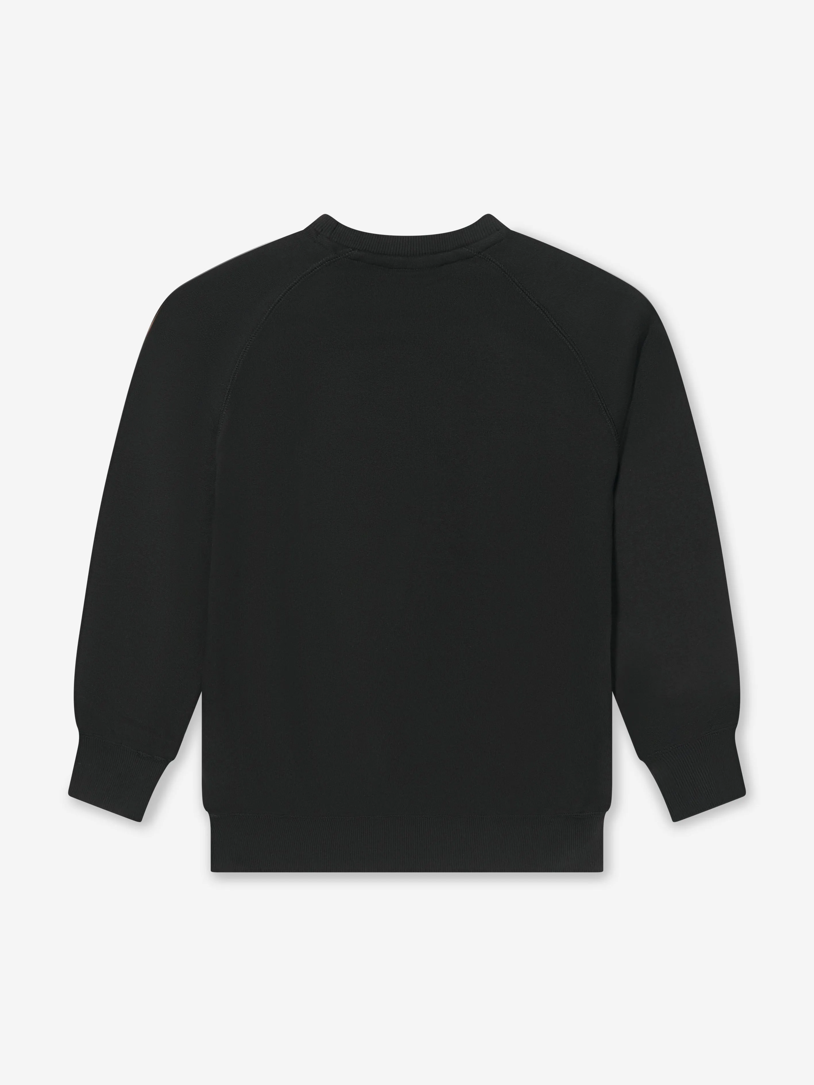 Molo Kids Organic Cotton Sweatshirt In Black