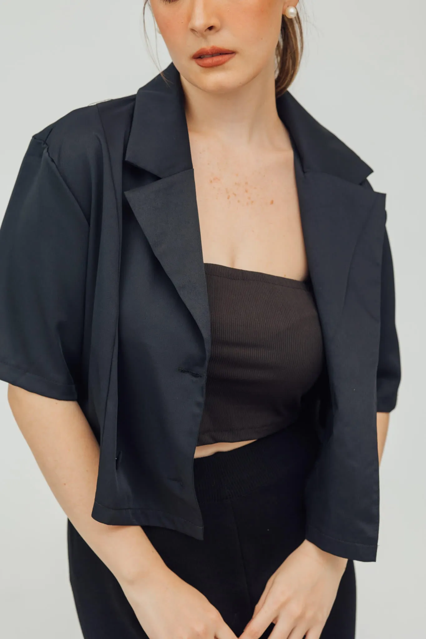 Nadine Double-Breasted Blazer Top