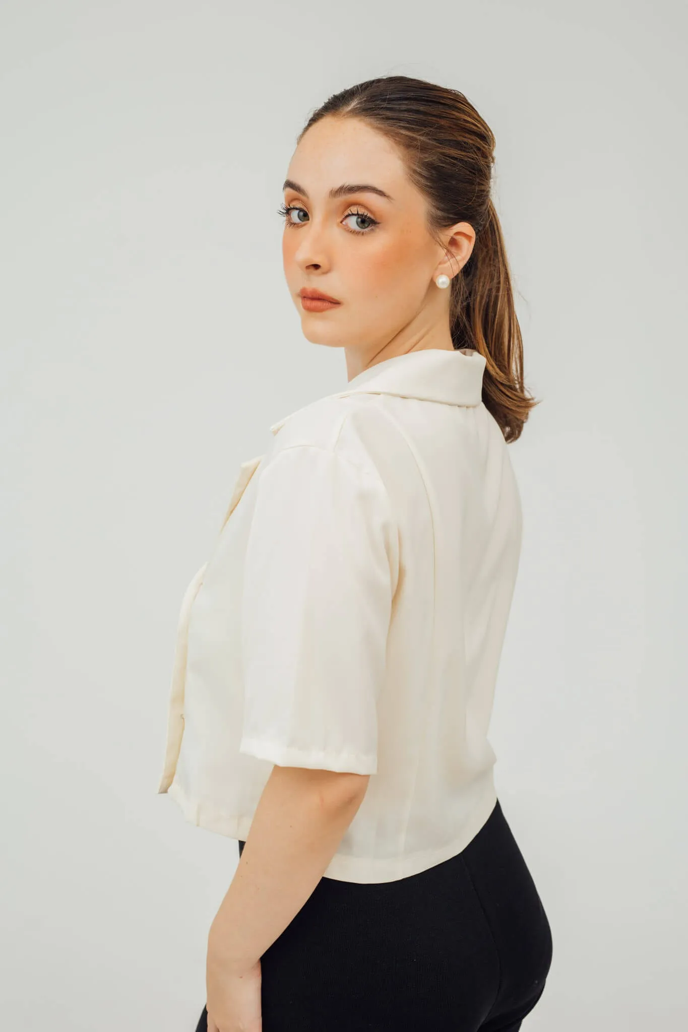 Nadine Double-Breasted Blazer Top