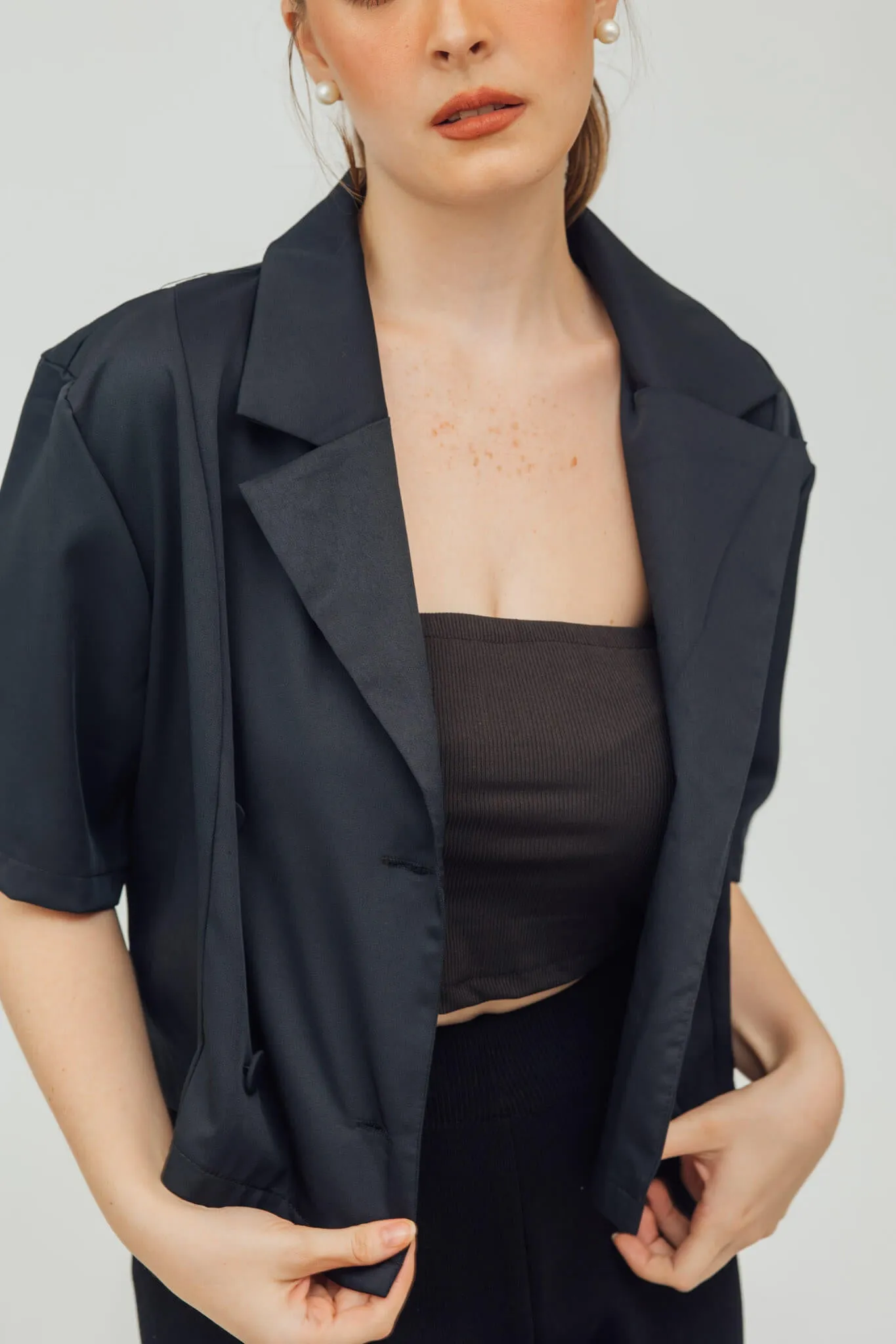 Nadine Double-Breasted Blazer Top