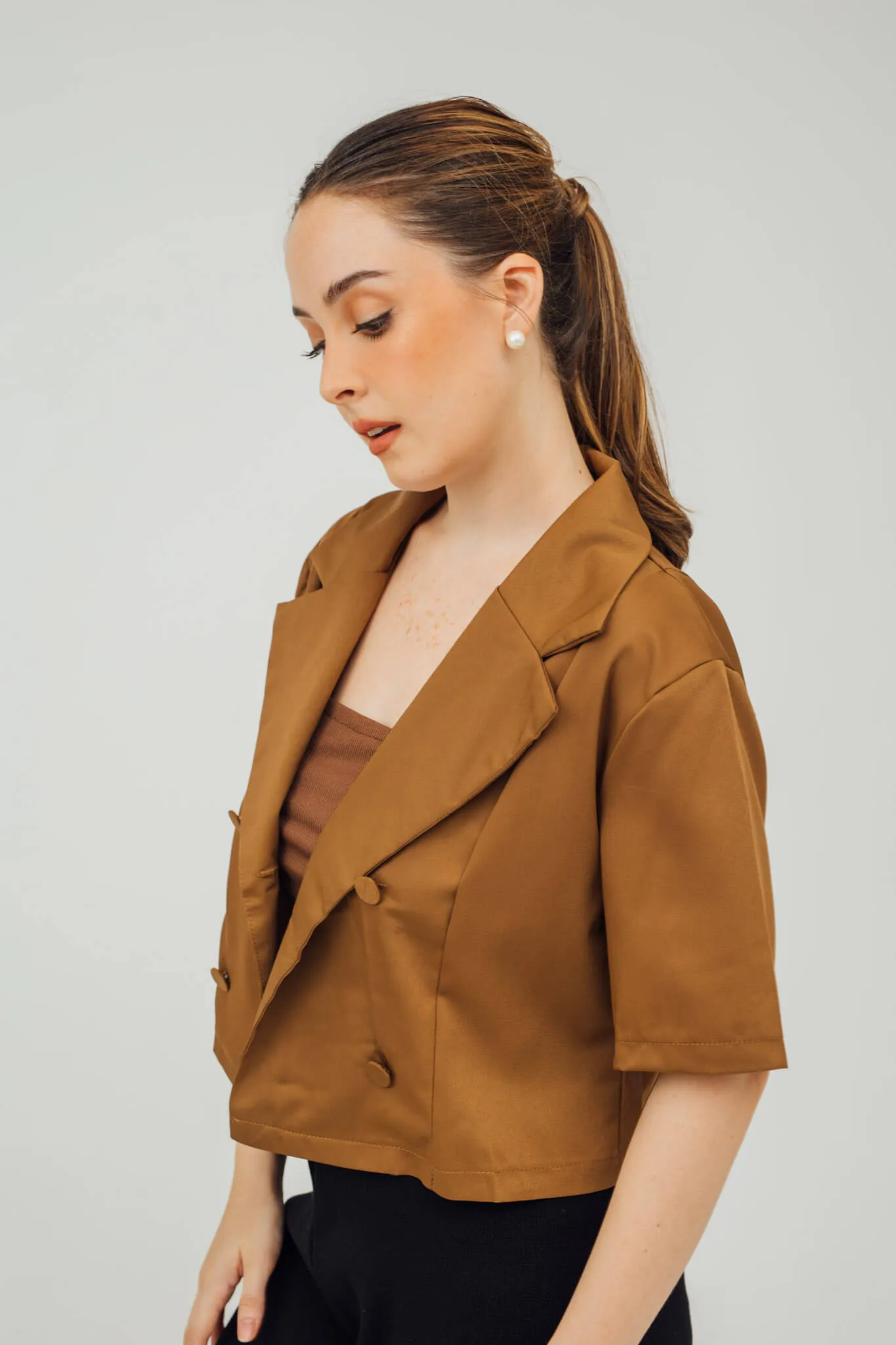 Nadine Double-Breasted Blazer Top