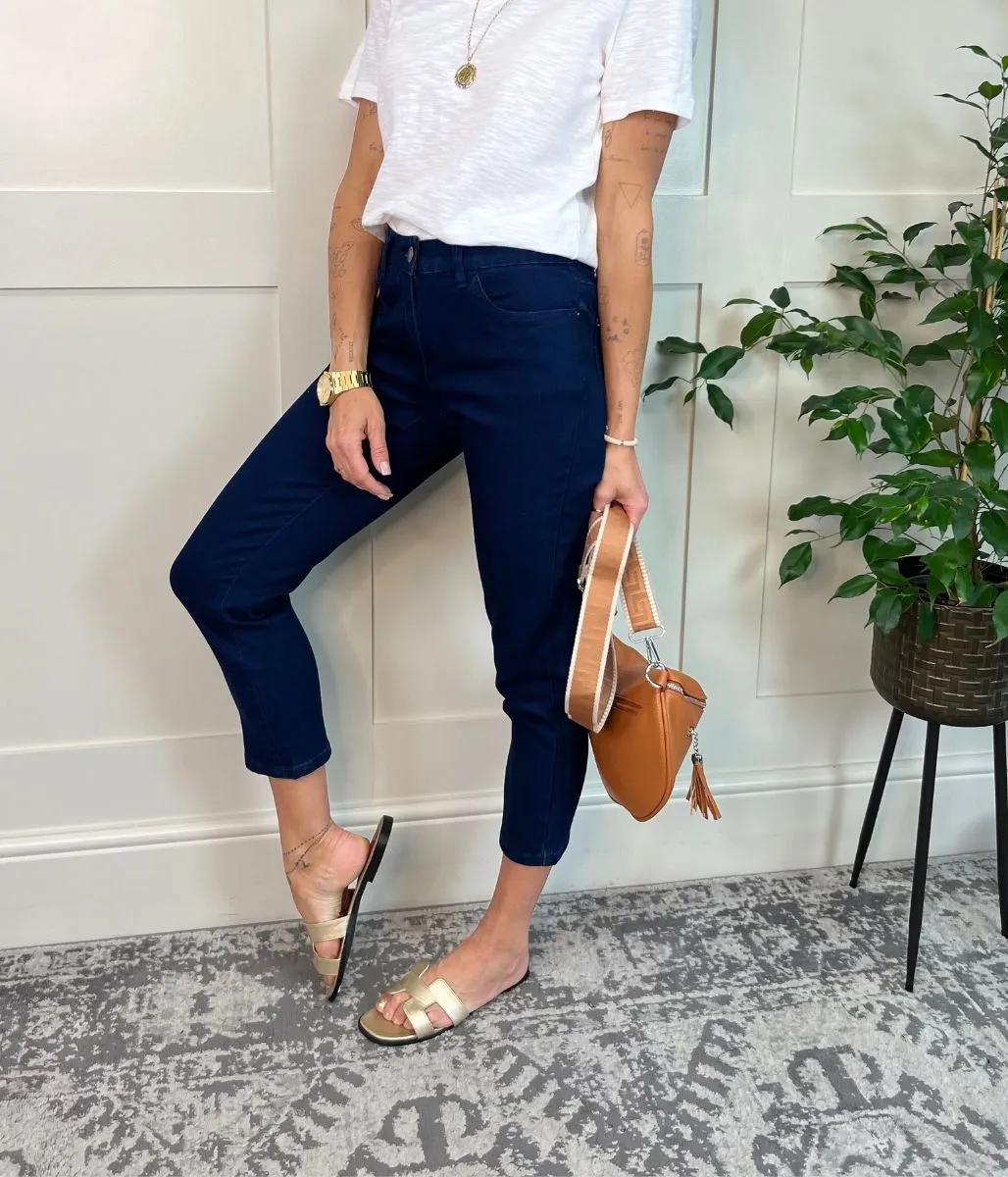 Navy Susie Slim Leg Jeans