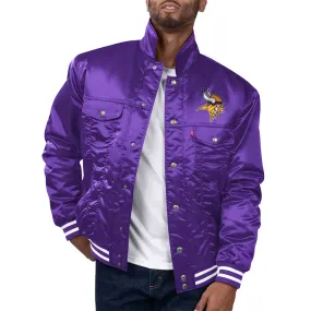 NFL Minnesota Vikings Satin Jacket Men and Women